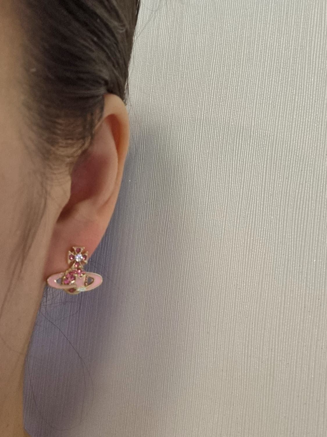 비비안웨스트우드 업사이클링 핑크스타 귀걸이 상품이미지7