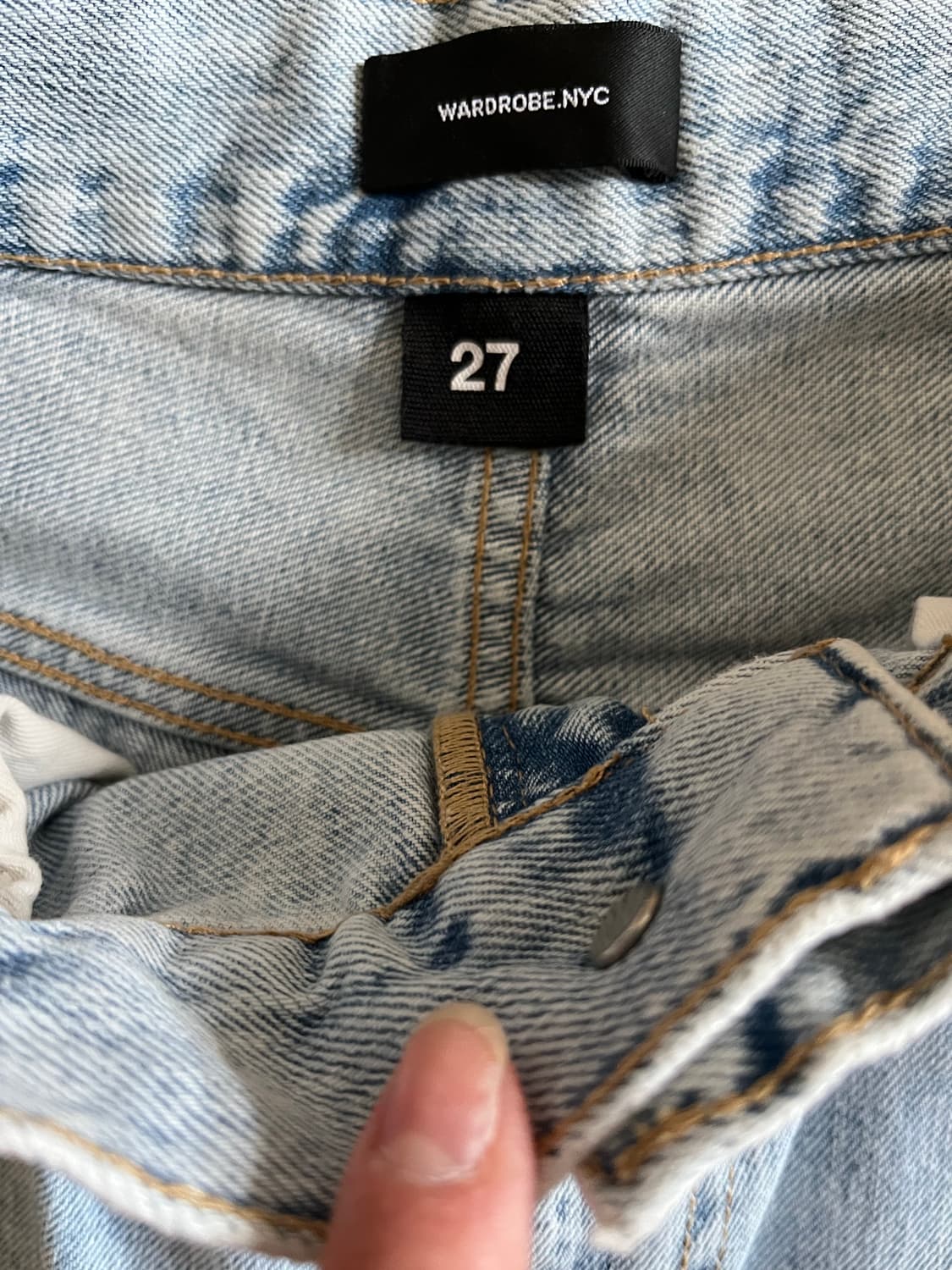 WARDROBE NYC 로우 라이즈 데님 상품이미지6