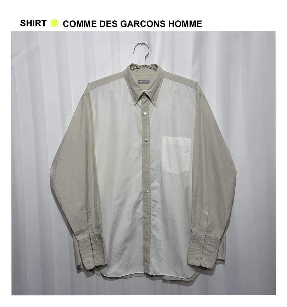 꼼데가르송 다나카 옴므 AD2001 셔츠 상품이미지1