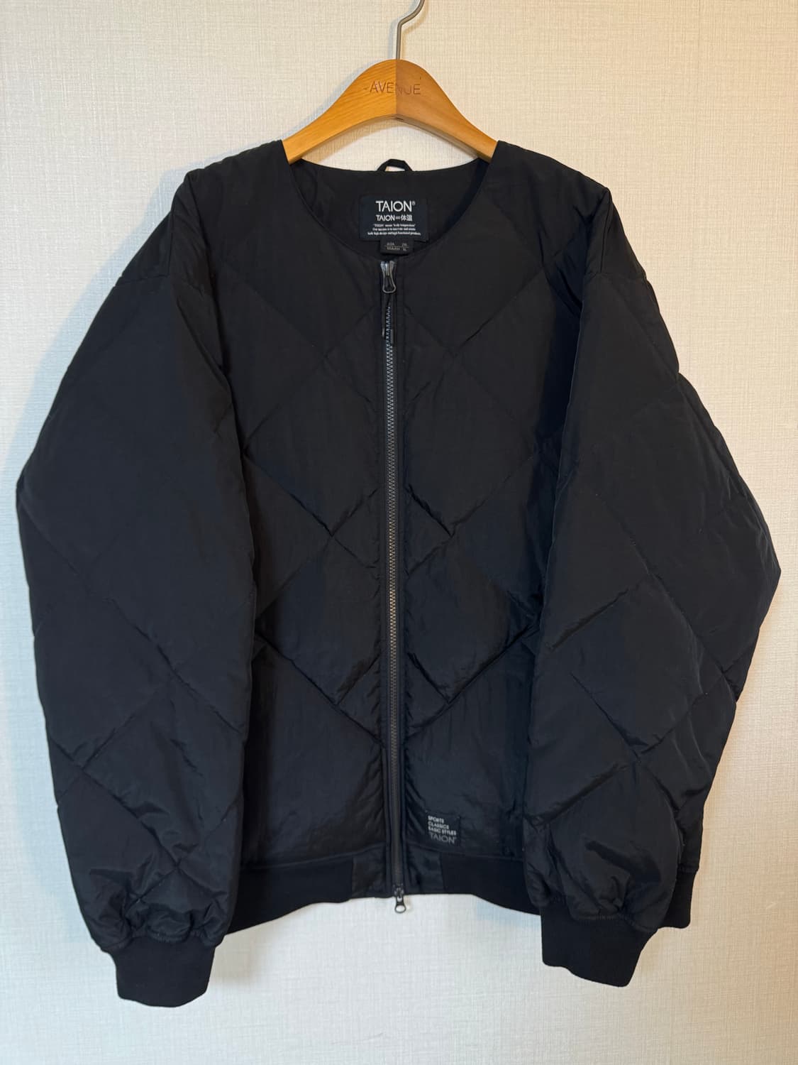 [XXL]TAION 타이온 경량 패딩 블랙 상품이미지1