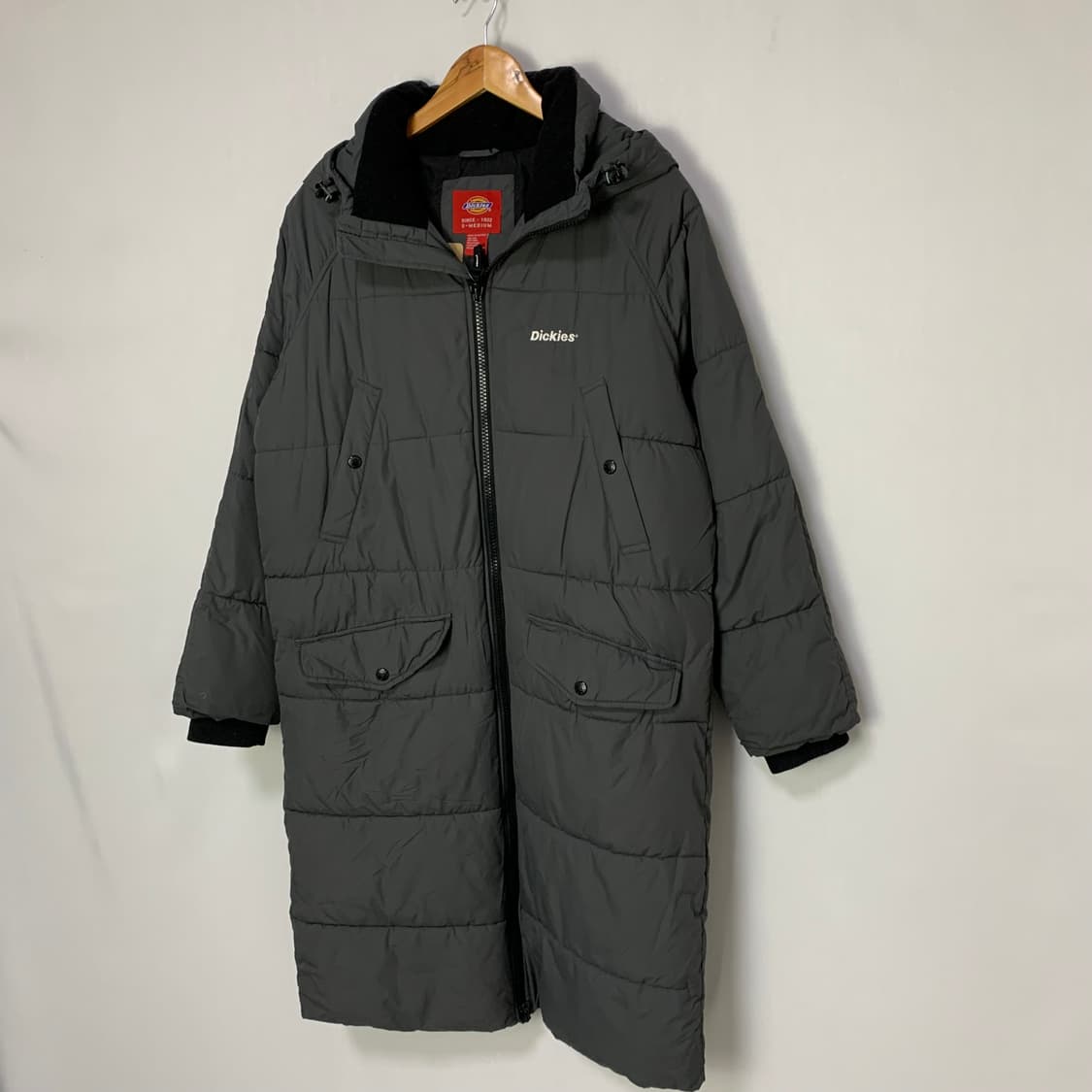 디키즈 롱패딩 차콜 그레이 S-M 빈티지 남녀공용 상품이미지2