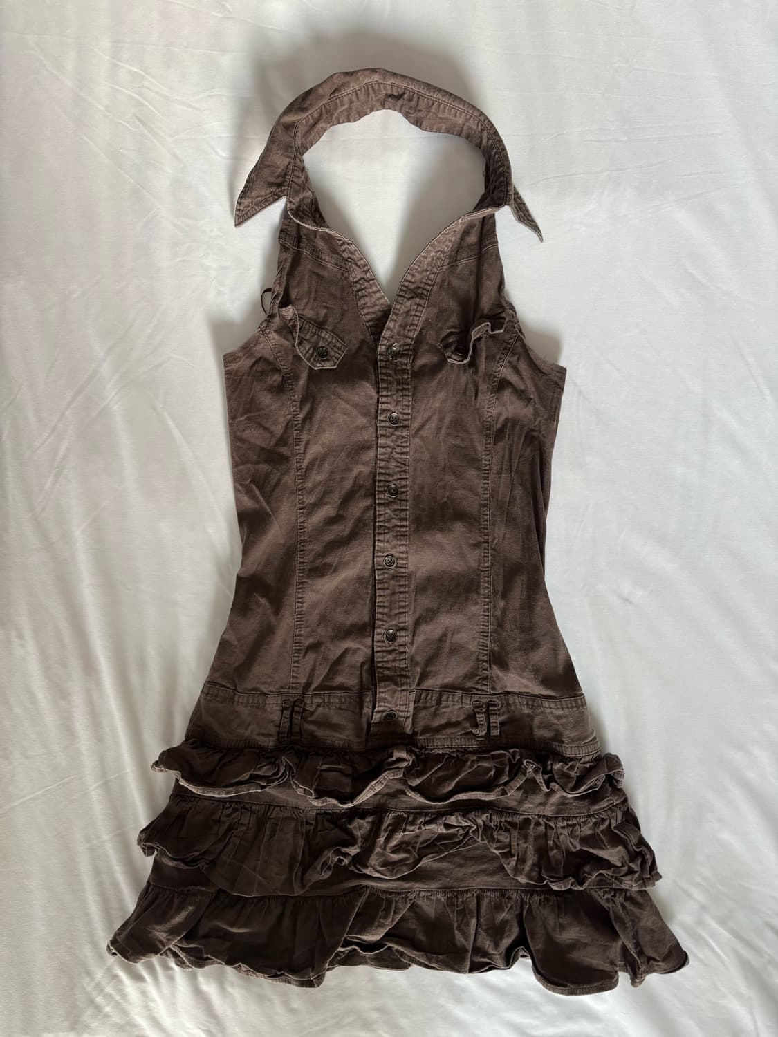 Jennyfer 프릴 홀터넥 원피스  상품이미지1