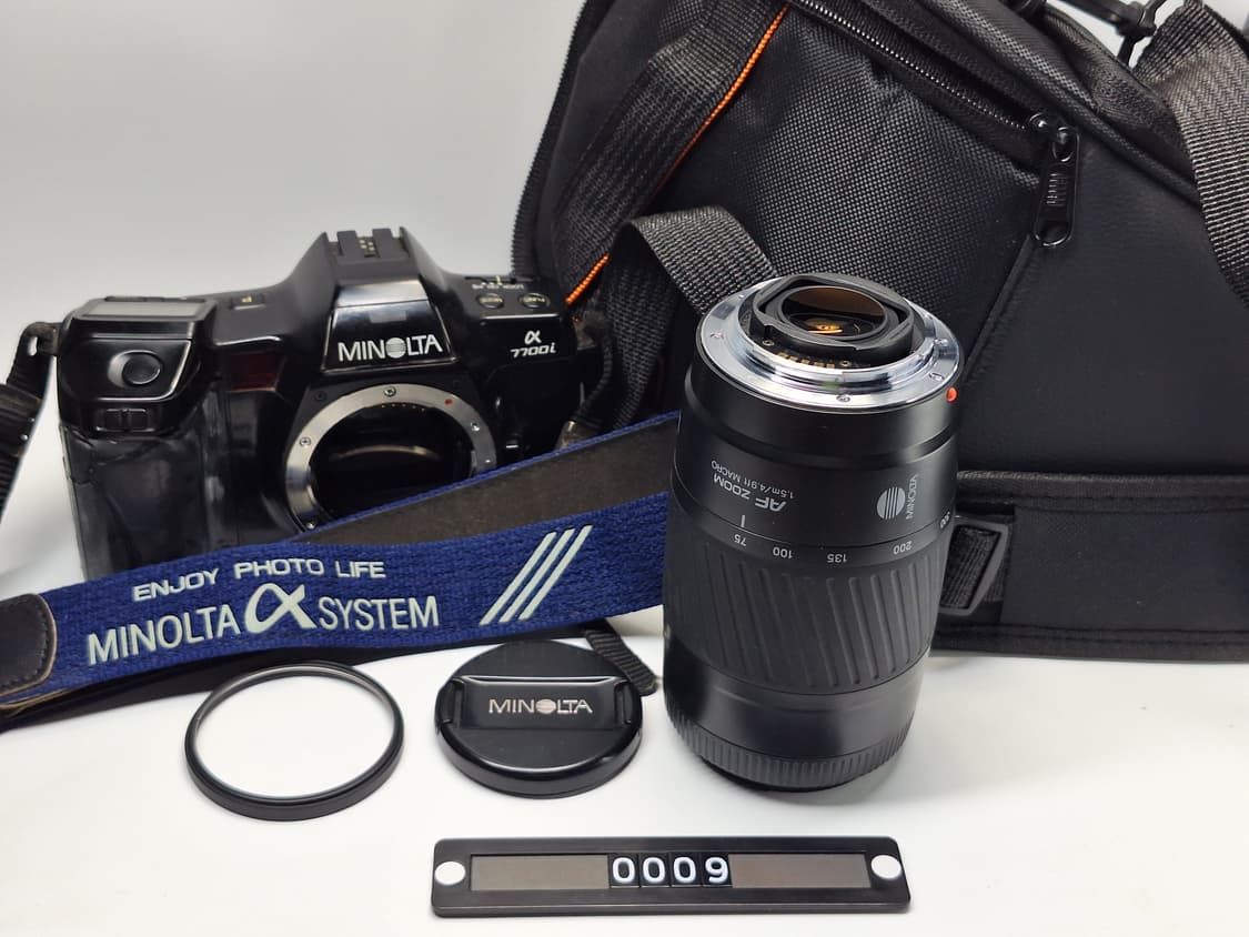 빈티지 필름카메라 풀세트/미놀타 a7700i 75-300mm 망원렌즈 상품이미지1