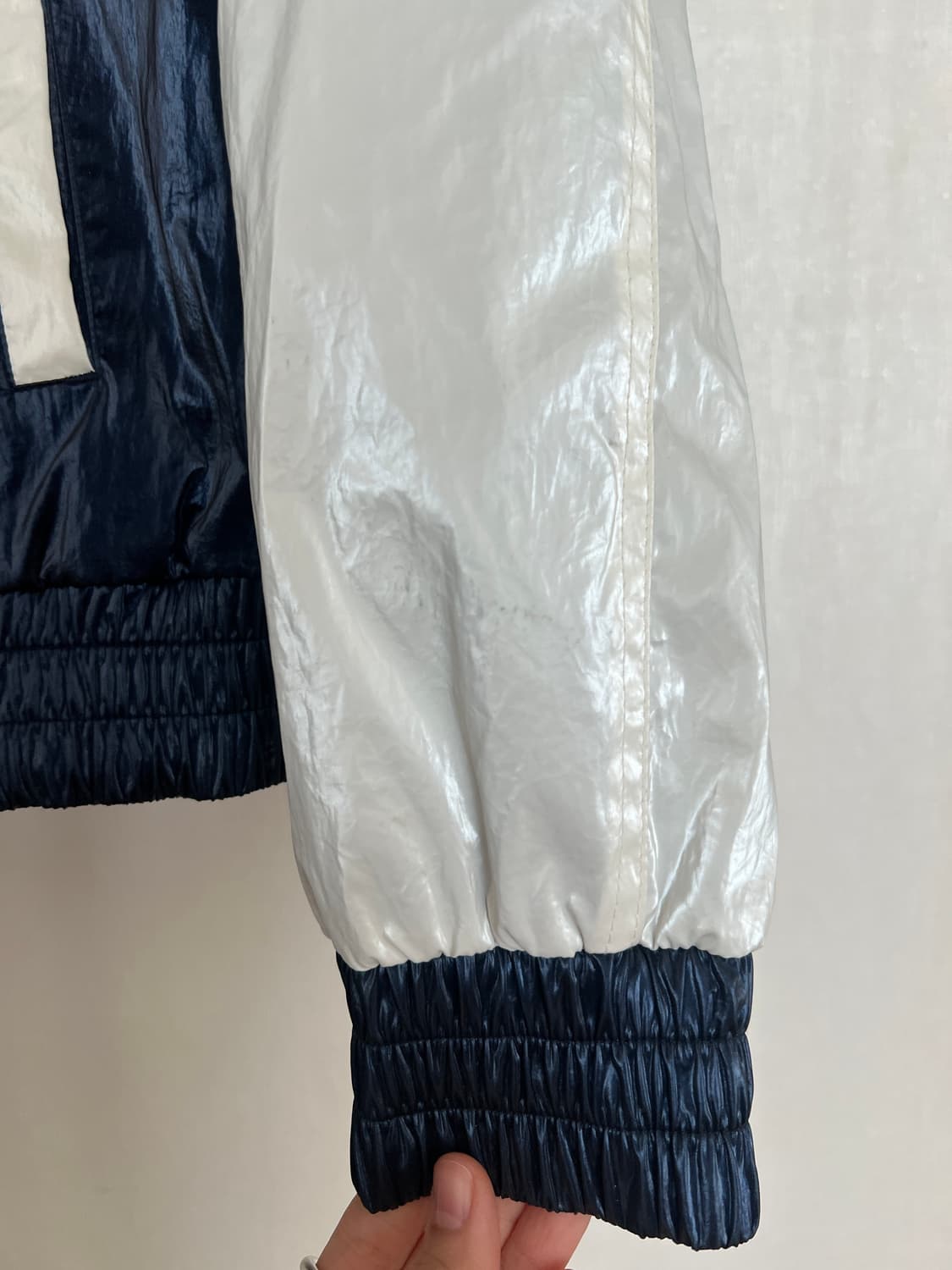 O!Oi COLLECTION 오오아이컬렉션 코팅 점퍼 NAVY 상품이미지3