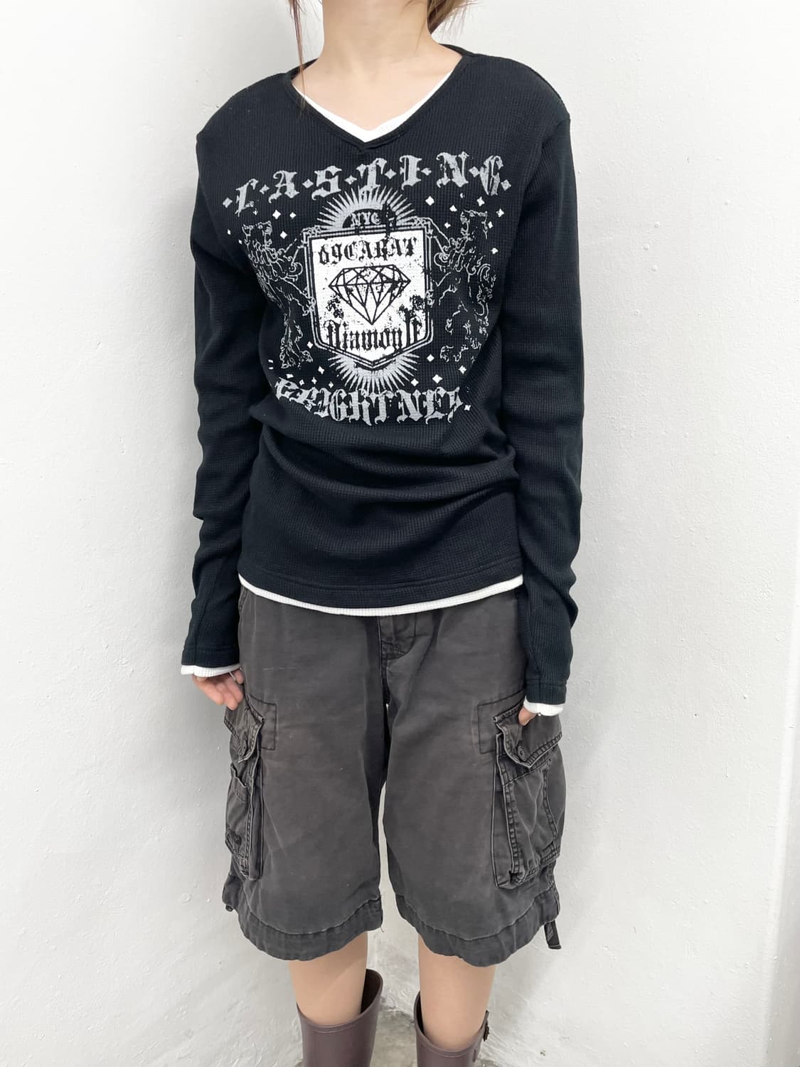 y2k 펑크 레이어드 슬리브 상품이미지2