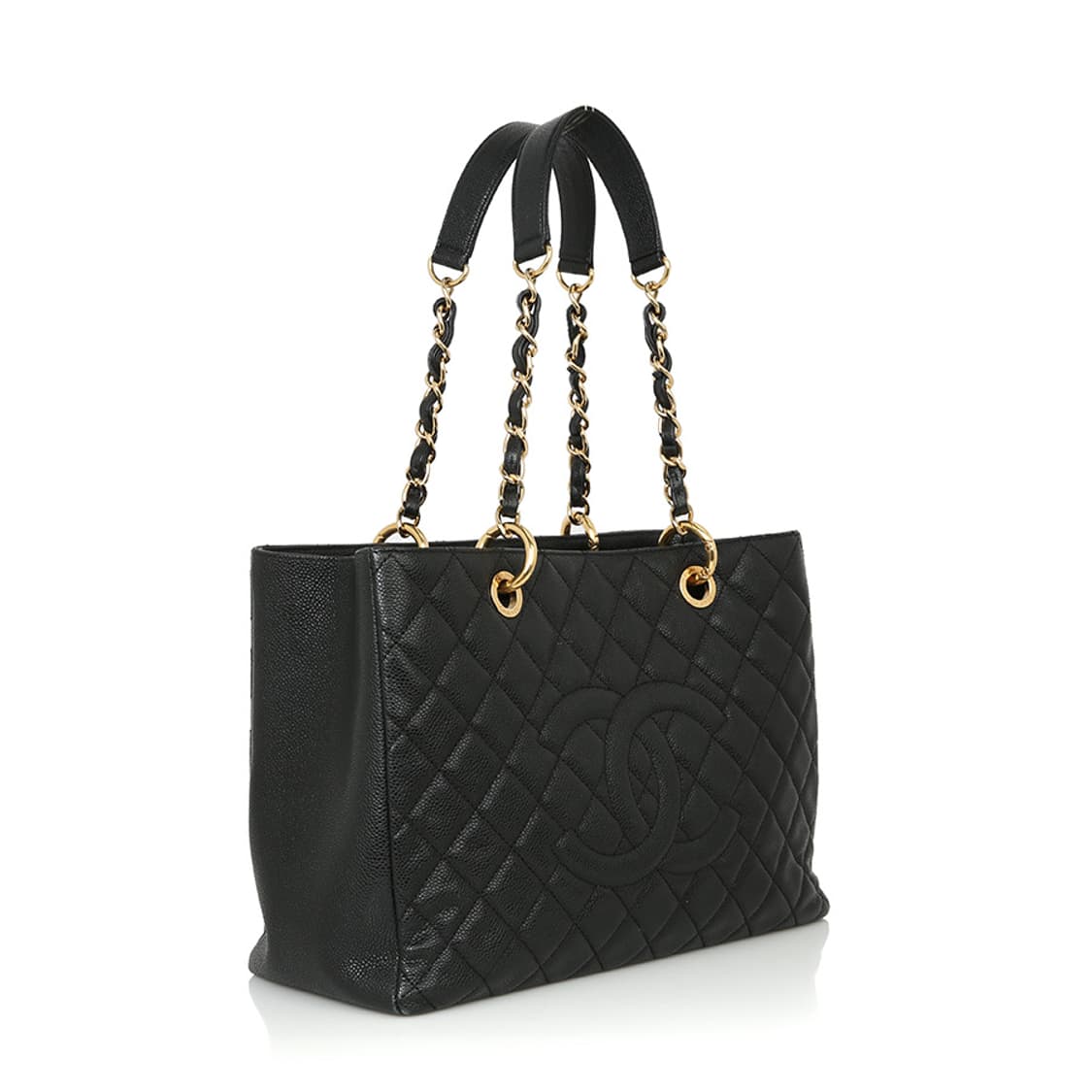 샤넬 캐비어 그랜드샤핑 체인숄더 블랙 퀼팅백 A50995 상품이미지4