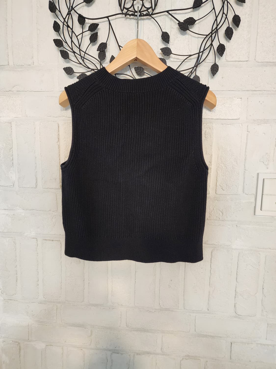 COS 블랙 니트 조끼 베스트 상품이미지3