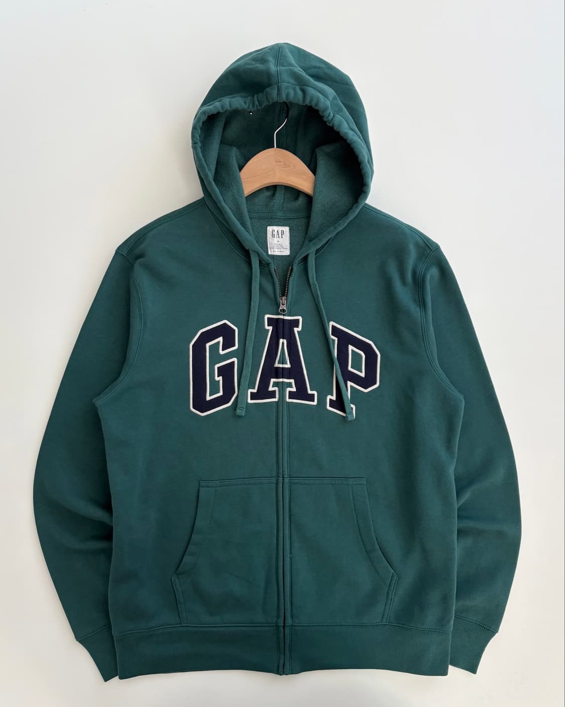 Gap 갭 그린컬러 로고 후드집업 상품이미지1