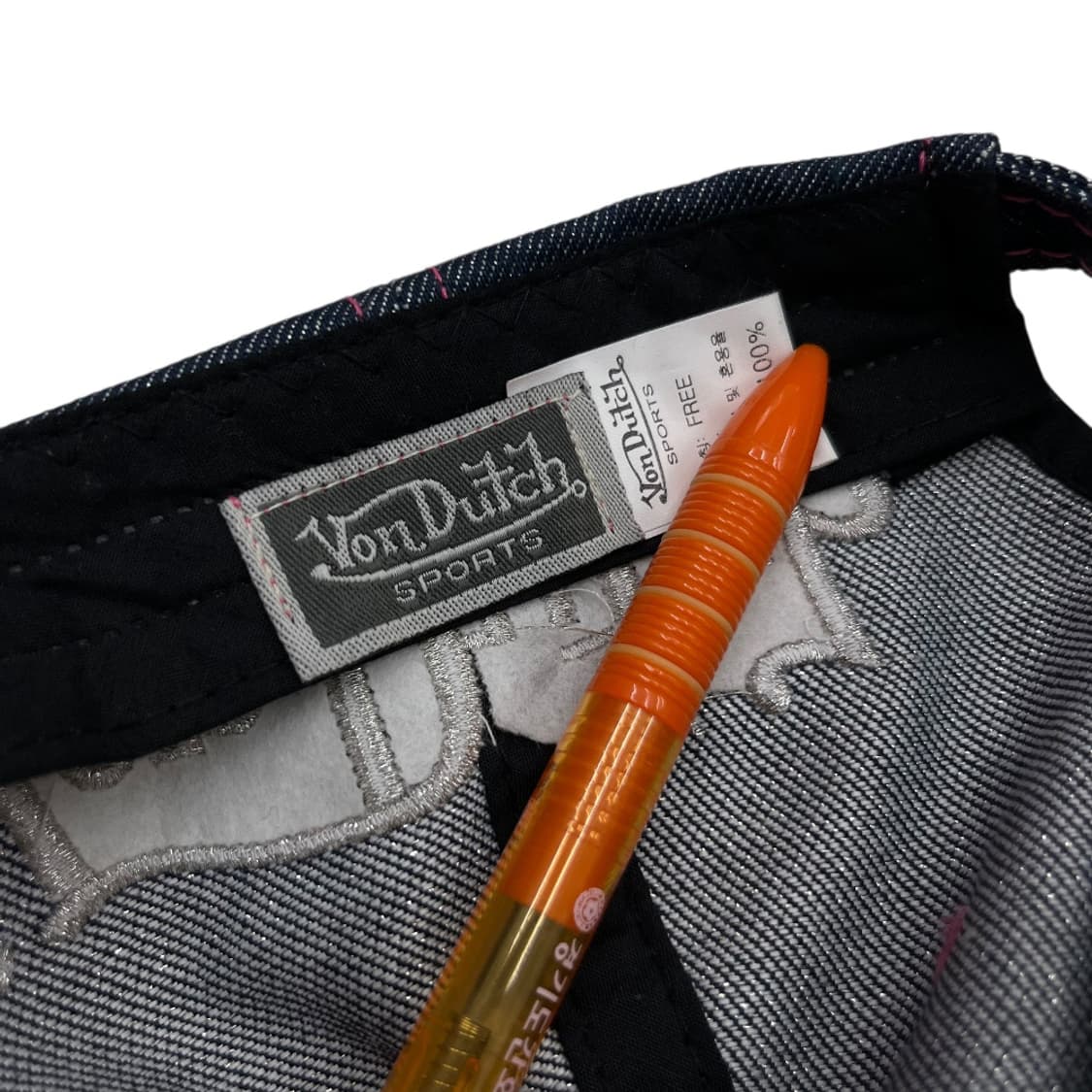 본더치 y2k 실버 데님 볼캡 상품이미지8