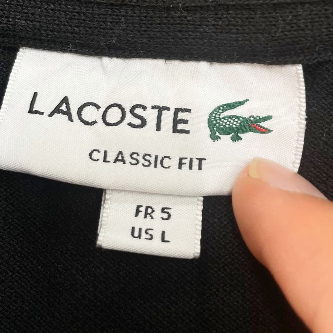 Lacoste  라코스테 신형 블랙 반팔 카라티 상품이미지3