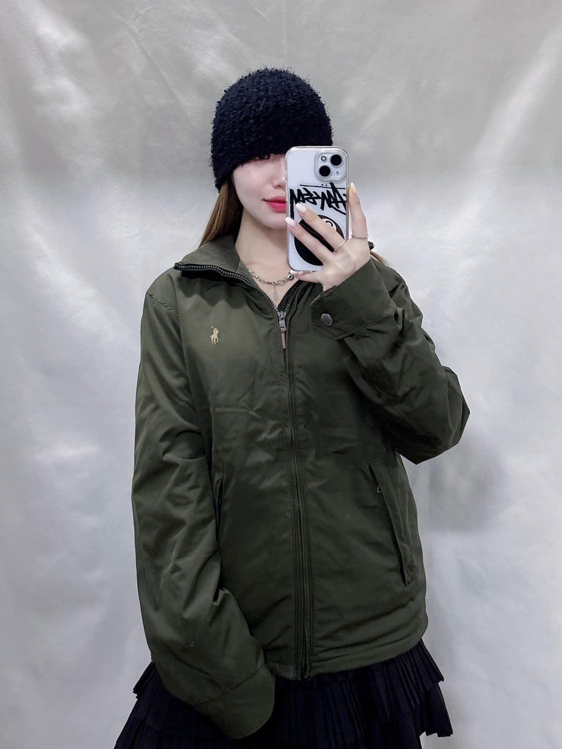 폴로 랄프로렌 카키 포니 폴리쉘 자켓  상품이미지1