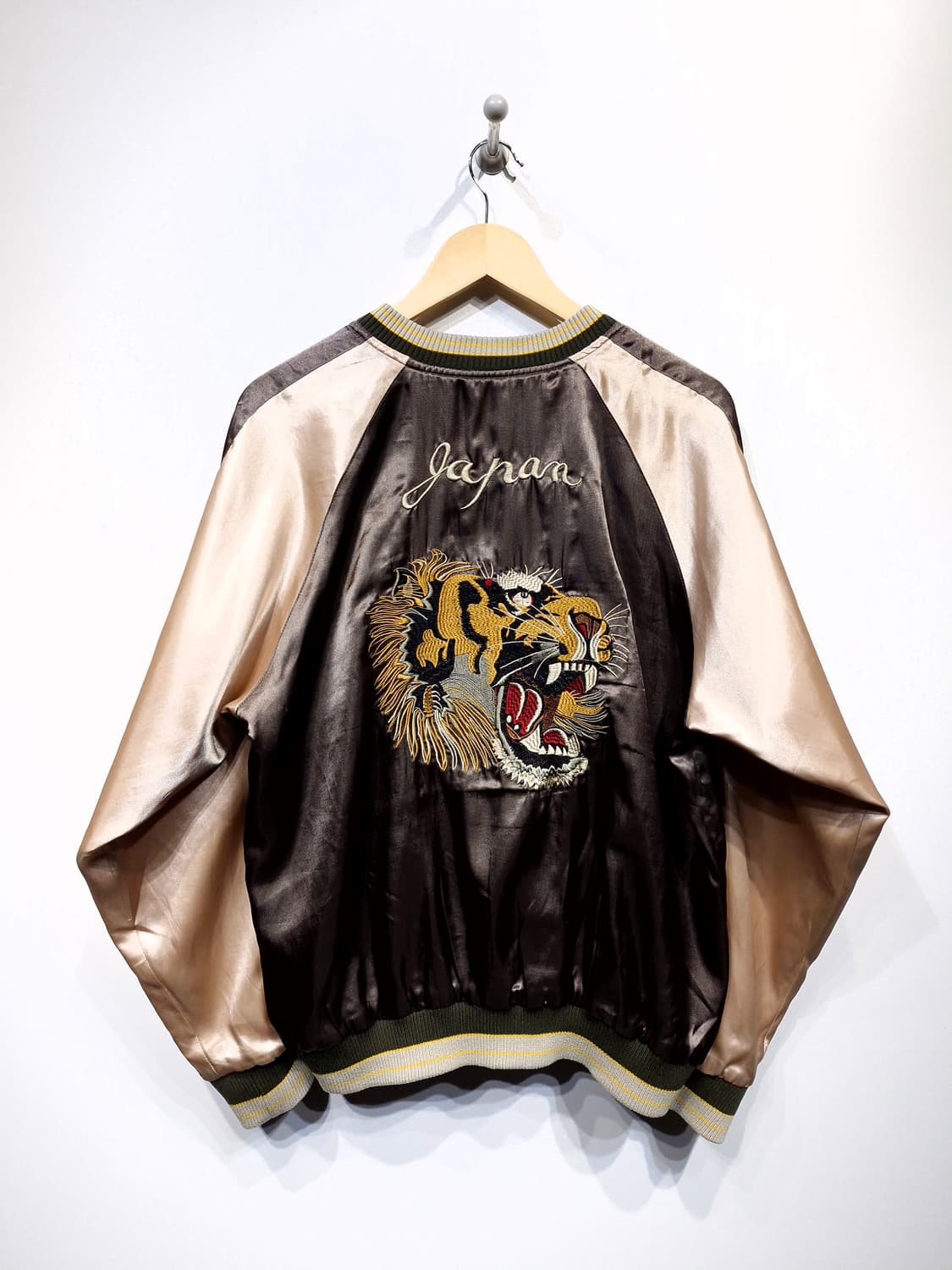JPN 빈티지 리버시블 호랑이자수 스카쟌 상품이미지4