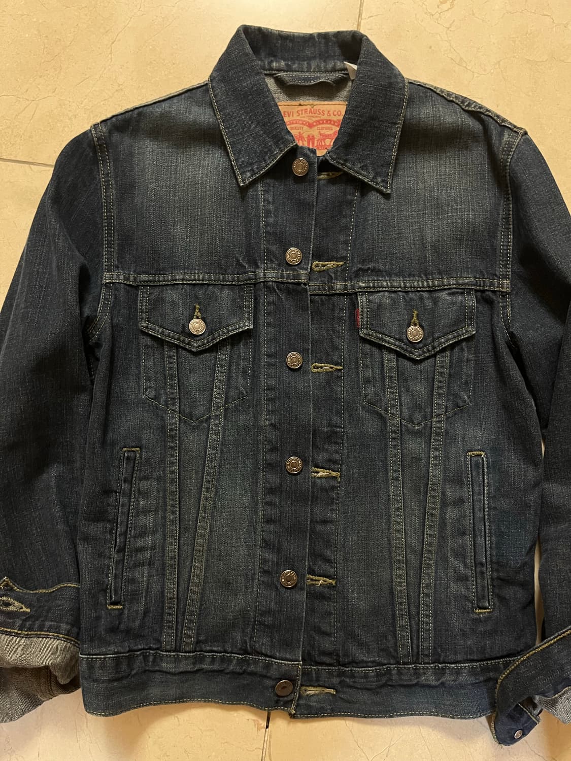 리바이스 청 데님자켓(S) 상품이미지1