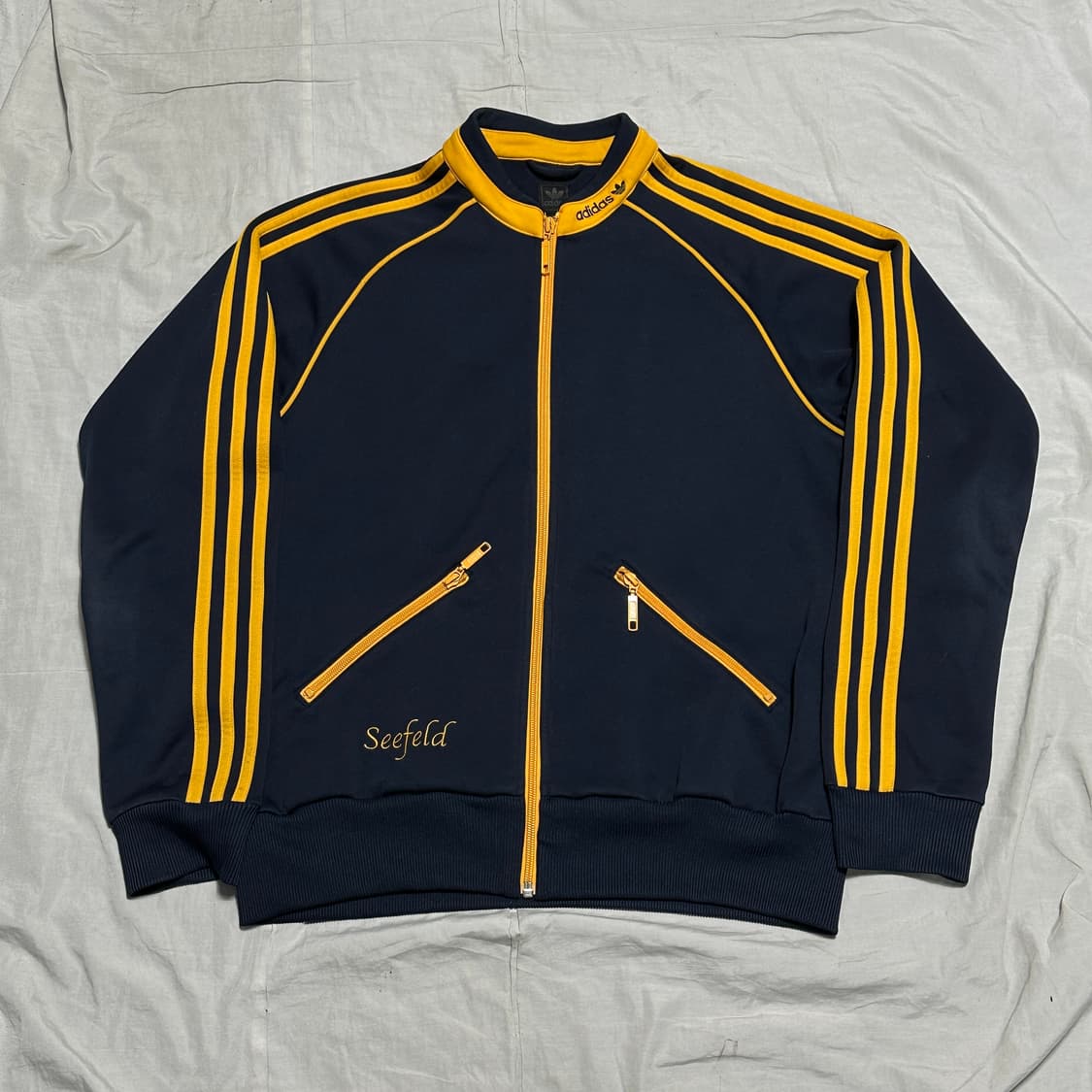 100 00‘s 아디다스 시펠드 옐로우 파이핑 트랙탑 상품이미지2