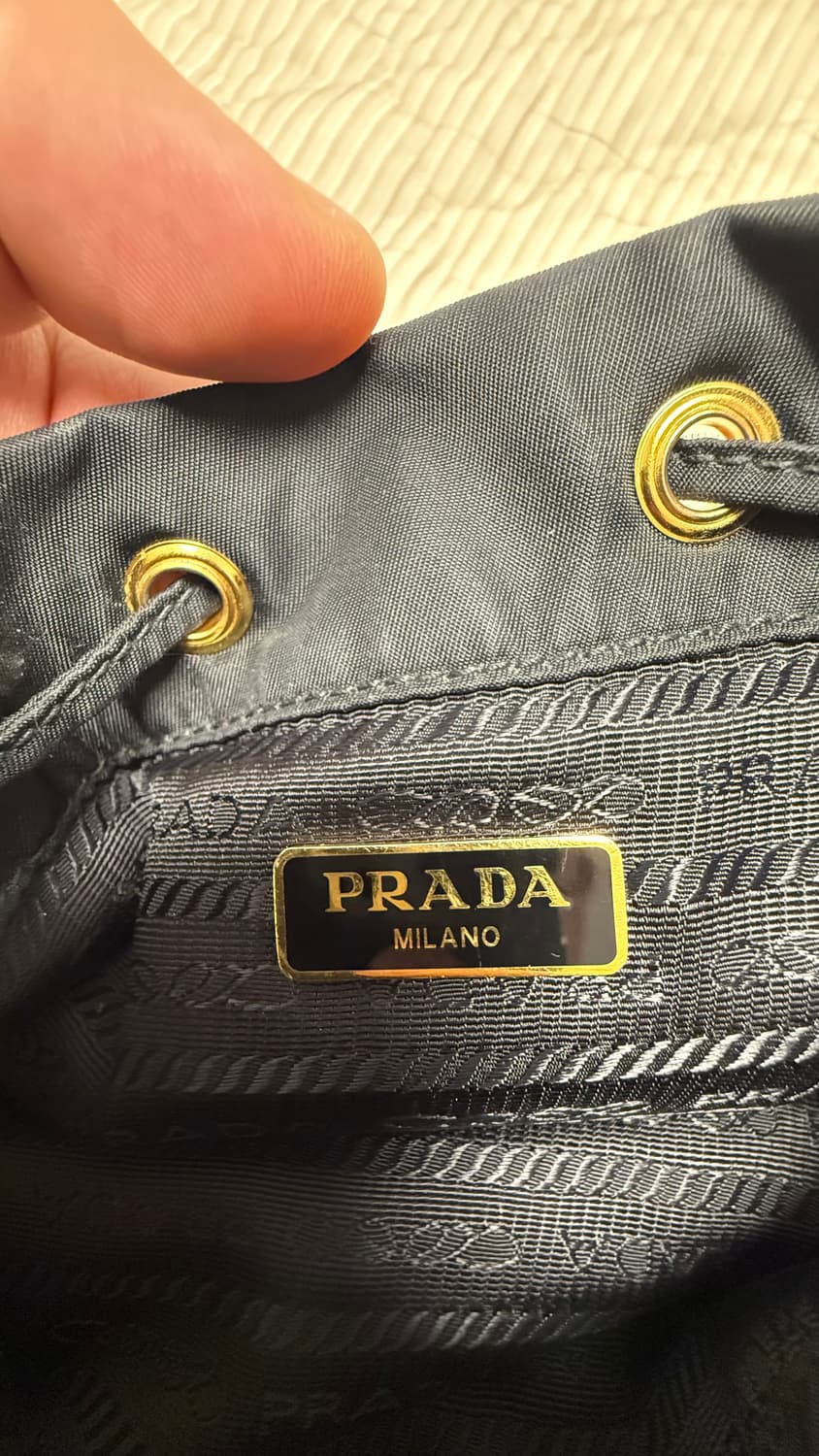 프라다 듀엣 리나일론 숄더백 블랙 상품이미지5