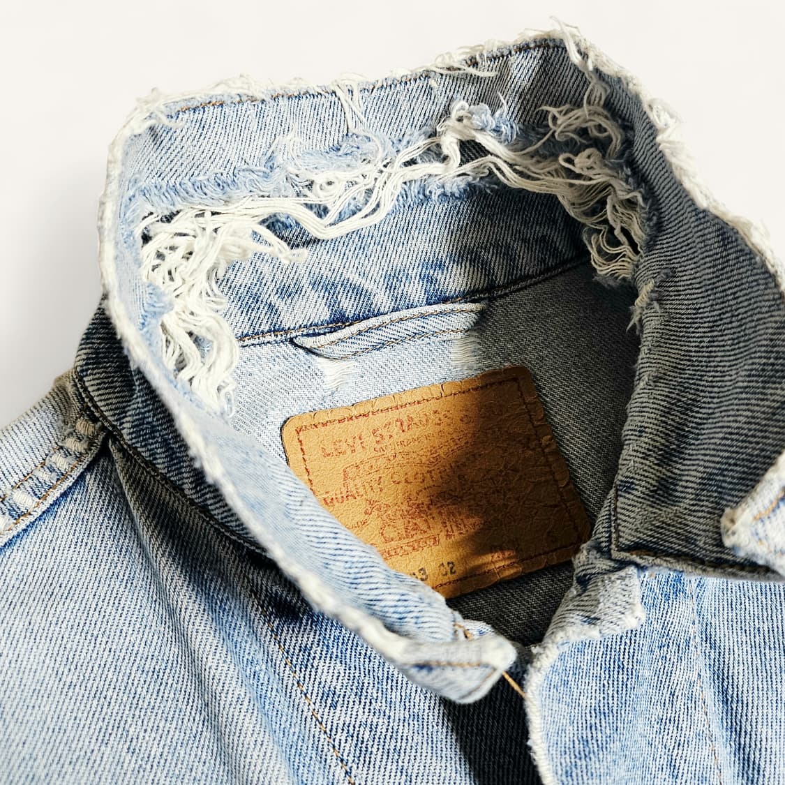 [S(100)][리바이스]90's 디스트로이드 트러커 3세대 데님 자켓 상품이미지4