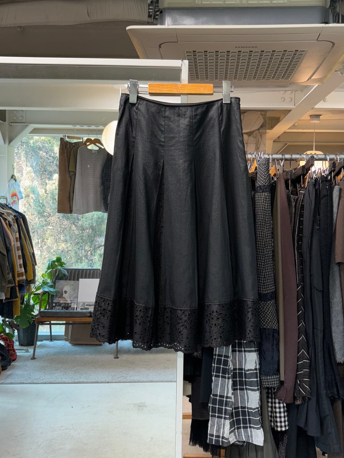 Kiyoko takase 린넨 패널 스커트 상품이미지1