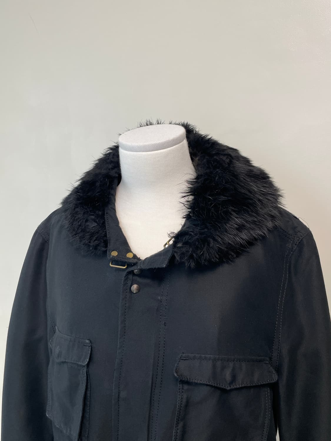 빈티지 래빗 퍼 밀리터리 자켓 J03858 상품이미지2