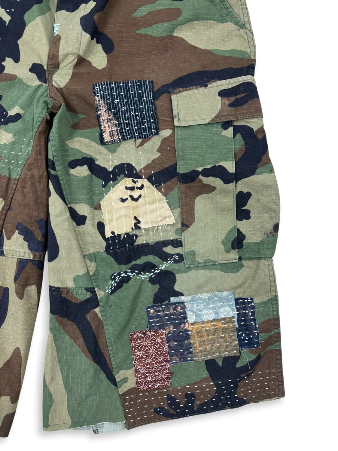 BDU Distressed Boro Sashiko Bermuda 상품이미지4