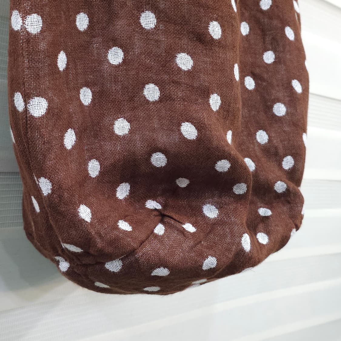 일본 ALDIN 도트무늬 린넨 토트백 상품이미지3