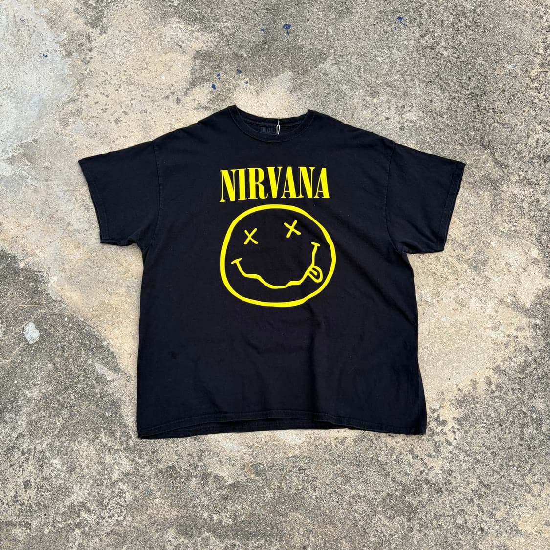 NIRVANA 너바나 빈티지 오피셜 스마일로고 반팔티 2XL 상품이미지1