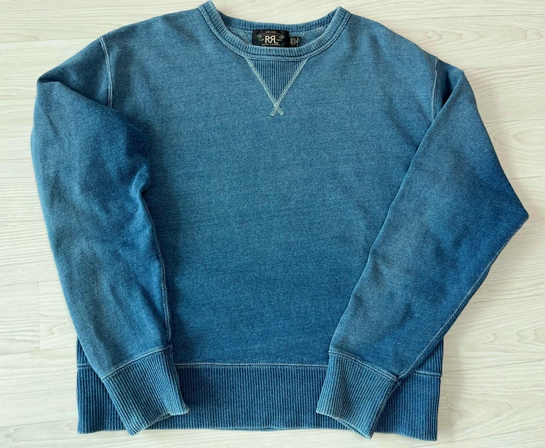 (M) RRL 프렌치 테리 인디고 스웻 상품이미지1