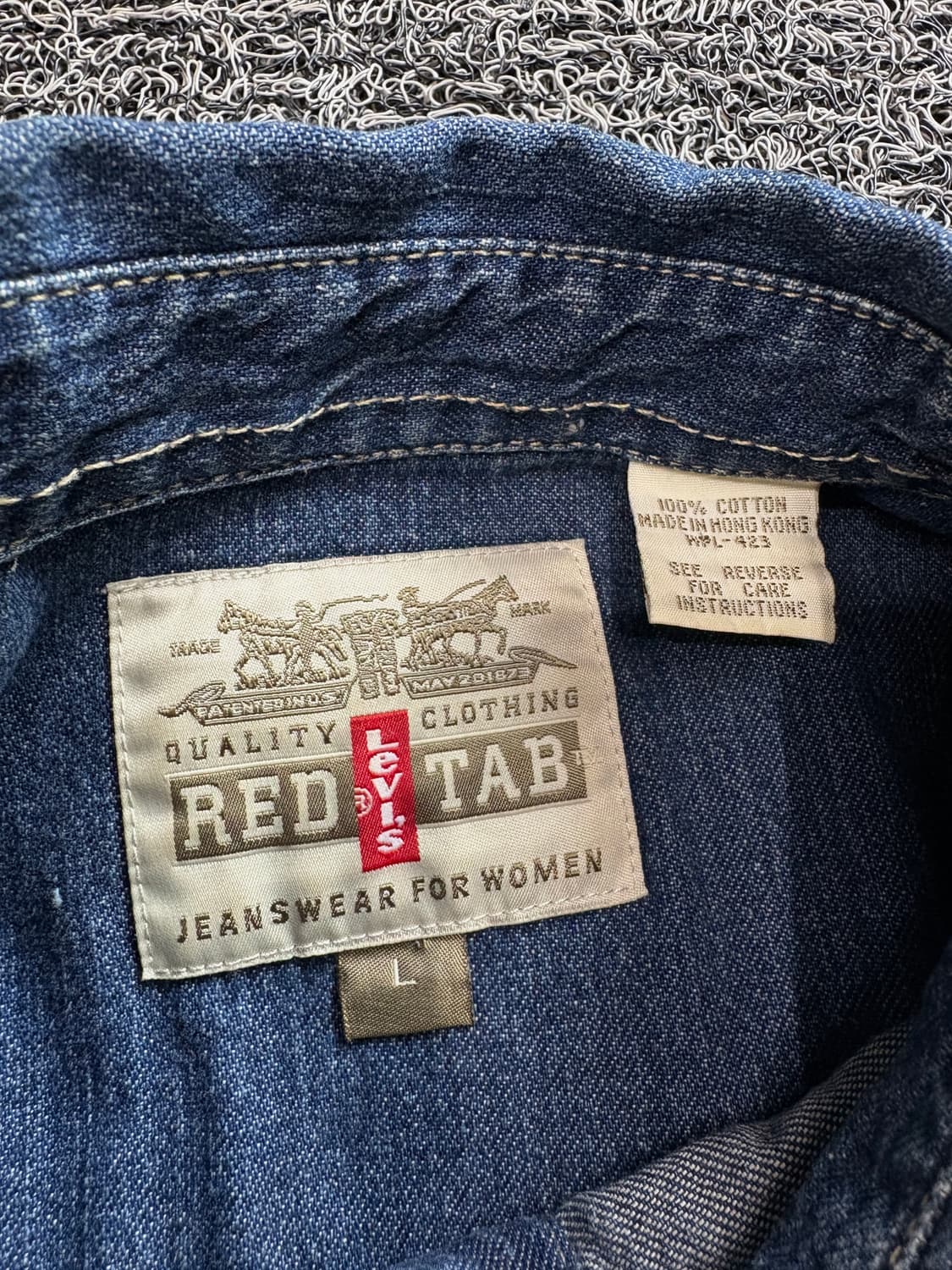 리바이스 레드 탭 오리지널 크롭 데님 트러커 자켓 4151 상품이미지4