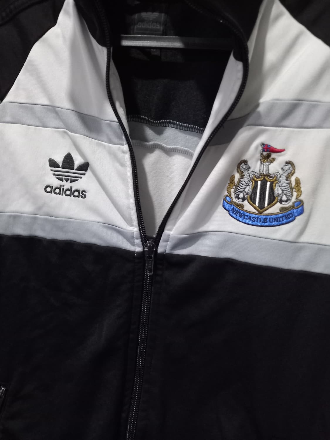 아디다스 뉴캐슬 유나이티드 블랙 트랙탑 저지 져지집업 90/S 상품이미지2