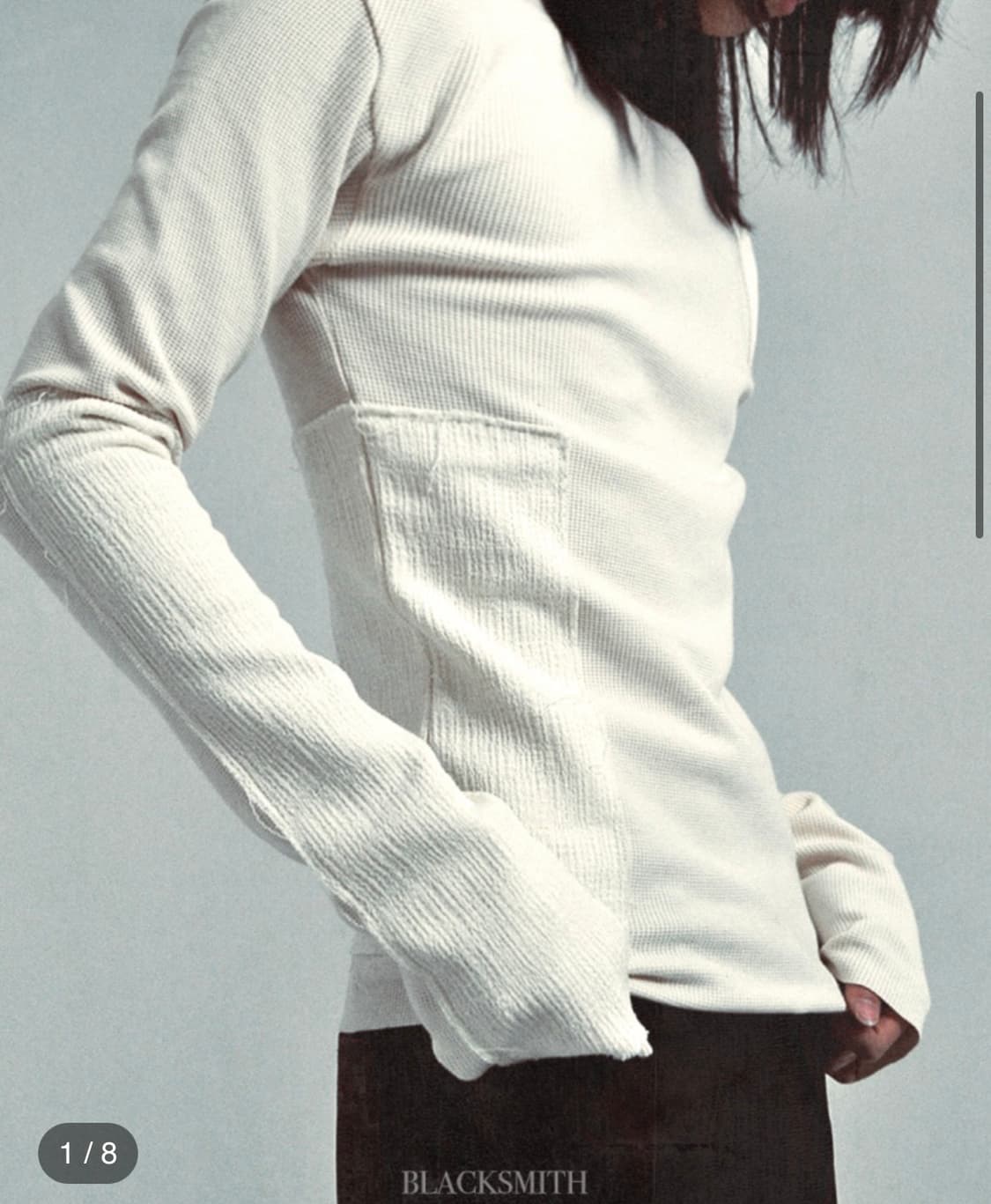 블랙 스미스 롱슬리브 화이트 1 상품이미지1