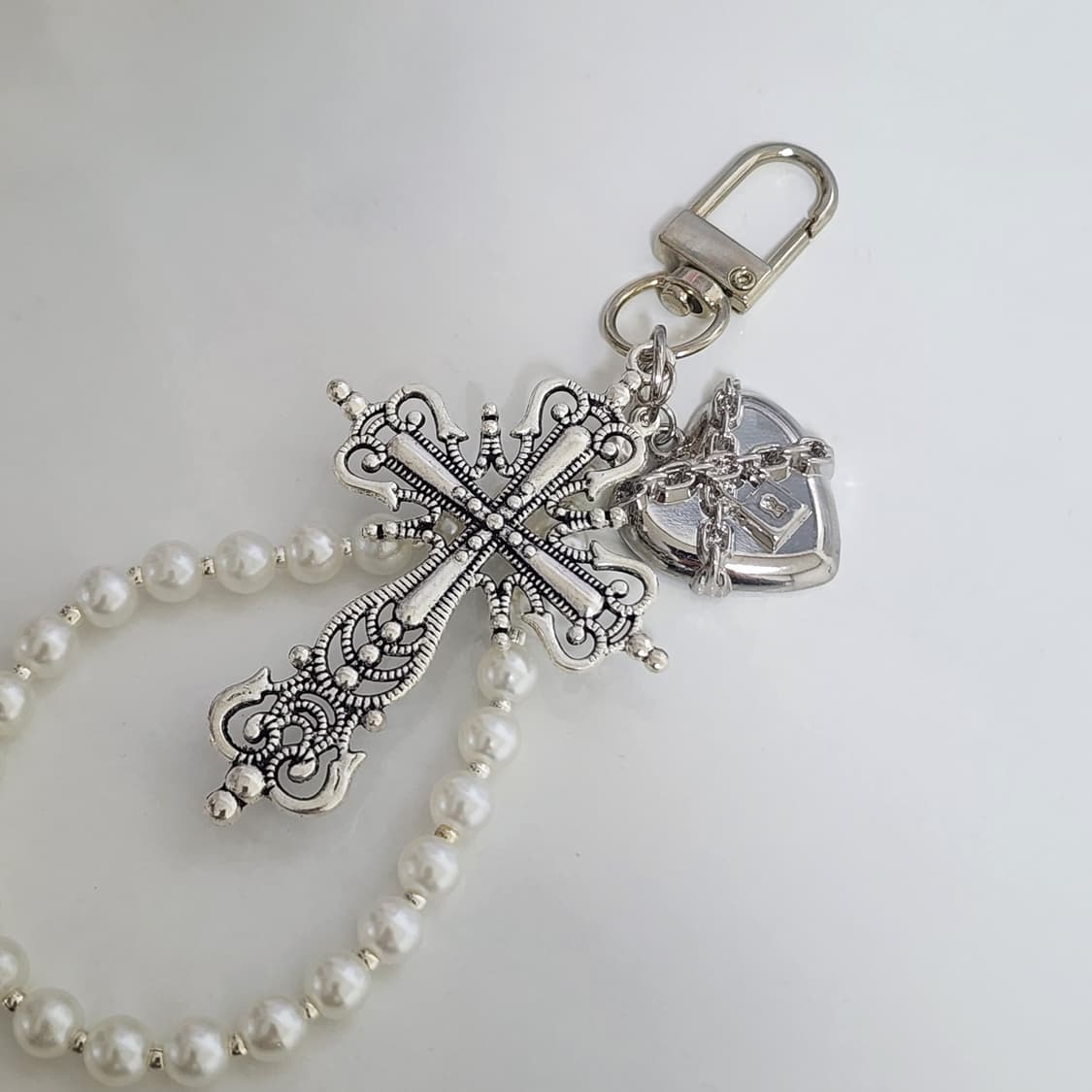 화이트 십자가 키링 상품이미지2