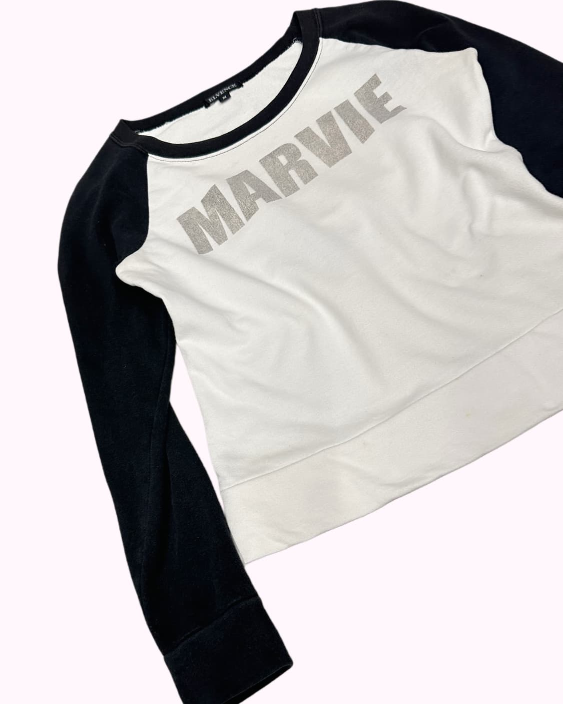 embossed lettering crop t-shirt 상품이미지4