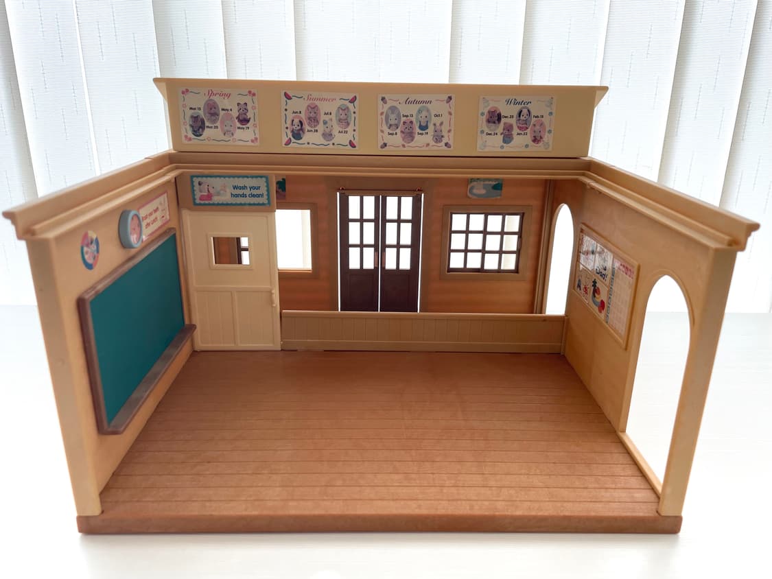 희귀 실바니안 올드 숲속의 학교 통나무 세트 상품이미지2