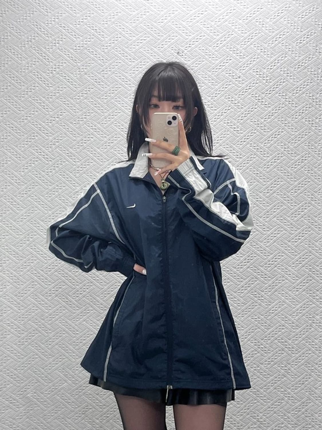 나이키 레트로 테크웨어 실버라인 바람막이 자켓 XL C10824 상품이미지2