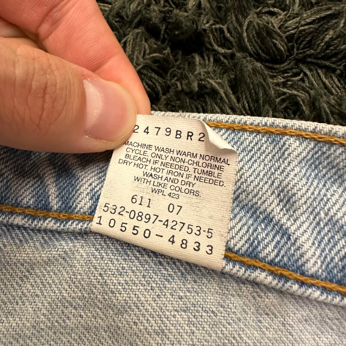 (29inch) 빈티지 리바이스 데님 쇼츠 청 반바지 상품이미지9