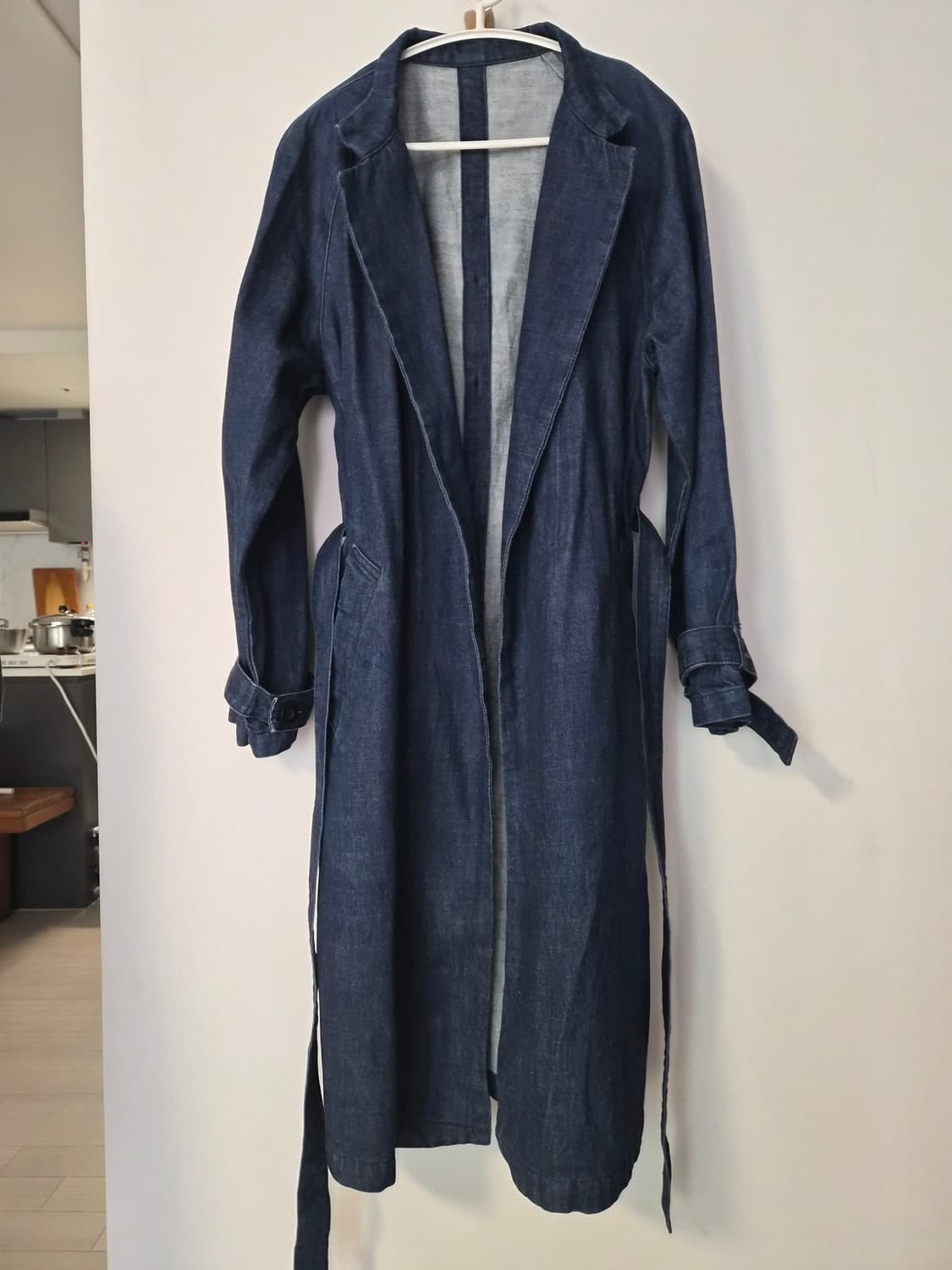 [베이크루즈] SIMPLICITE(심플리시테) 데님 트렌치 코트 상품이미지4