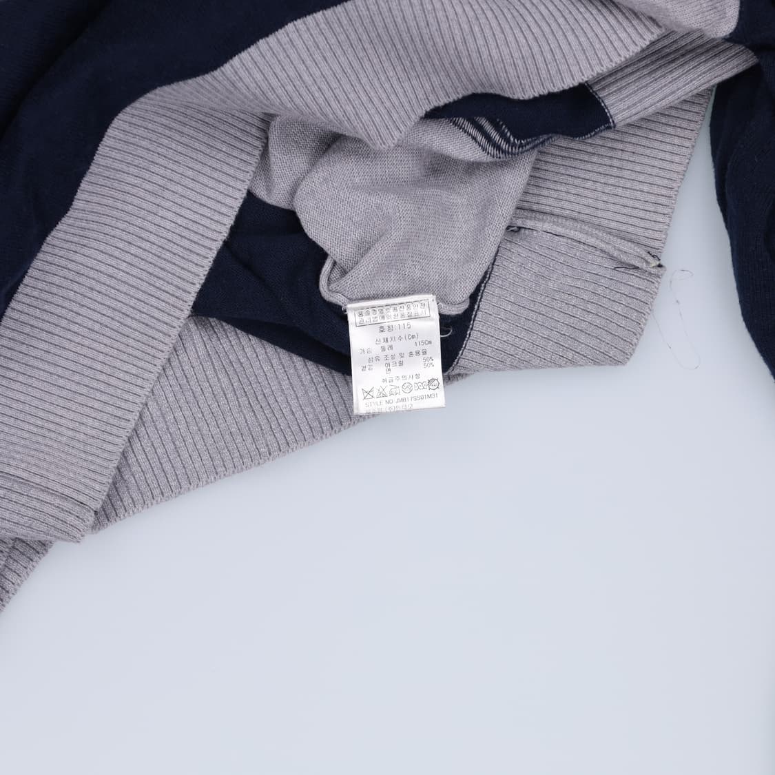 [115] 장미셸바스키아 라운드 배색니트 1222H1 상품이미지4