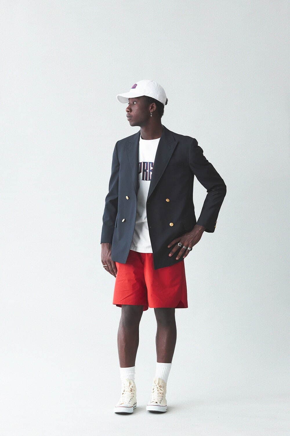 [새상품] 제이프레스(J.PRESS) 수피마 코튼 로고 반팔티 화이트 상품이미지6