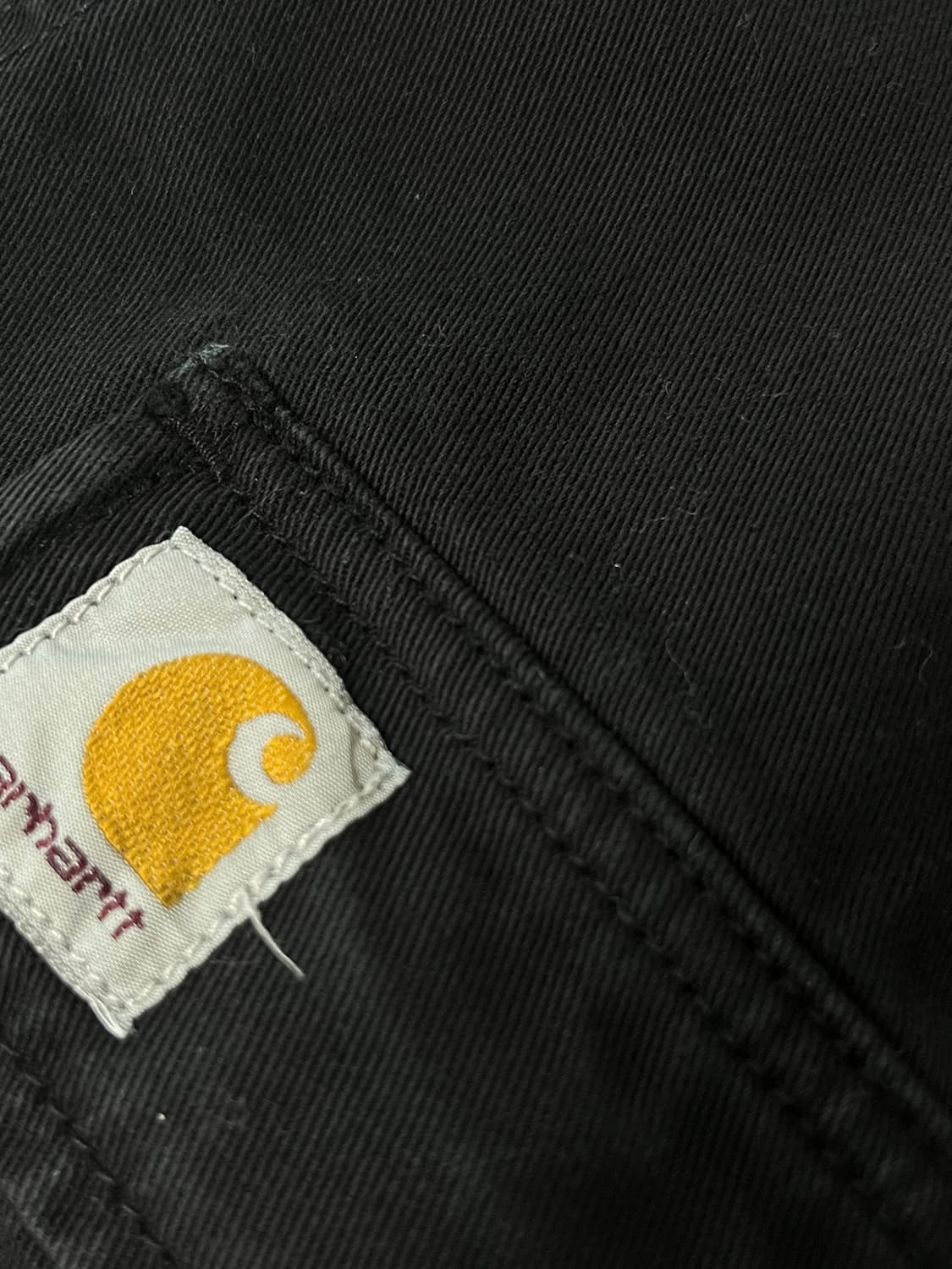 칼하트 WIP 모라가 트윌 레귤러 카고 팬츠 블랙 상품이미지5