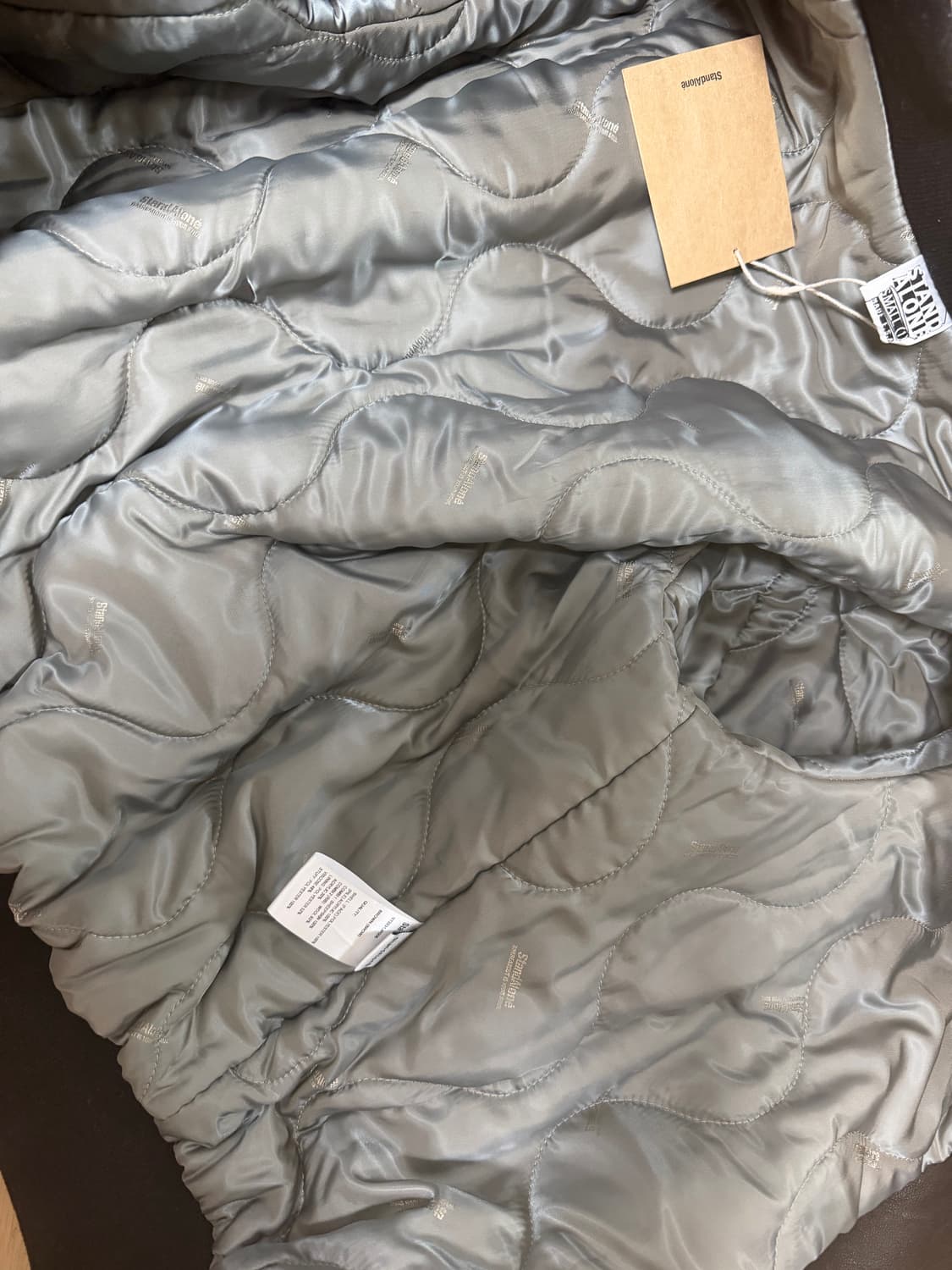 스탠드얼론 리얼양가죽+레오파드퍼자켓 상품이미지6