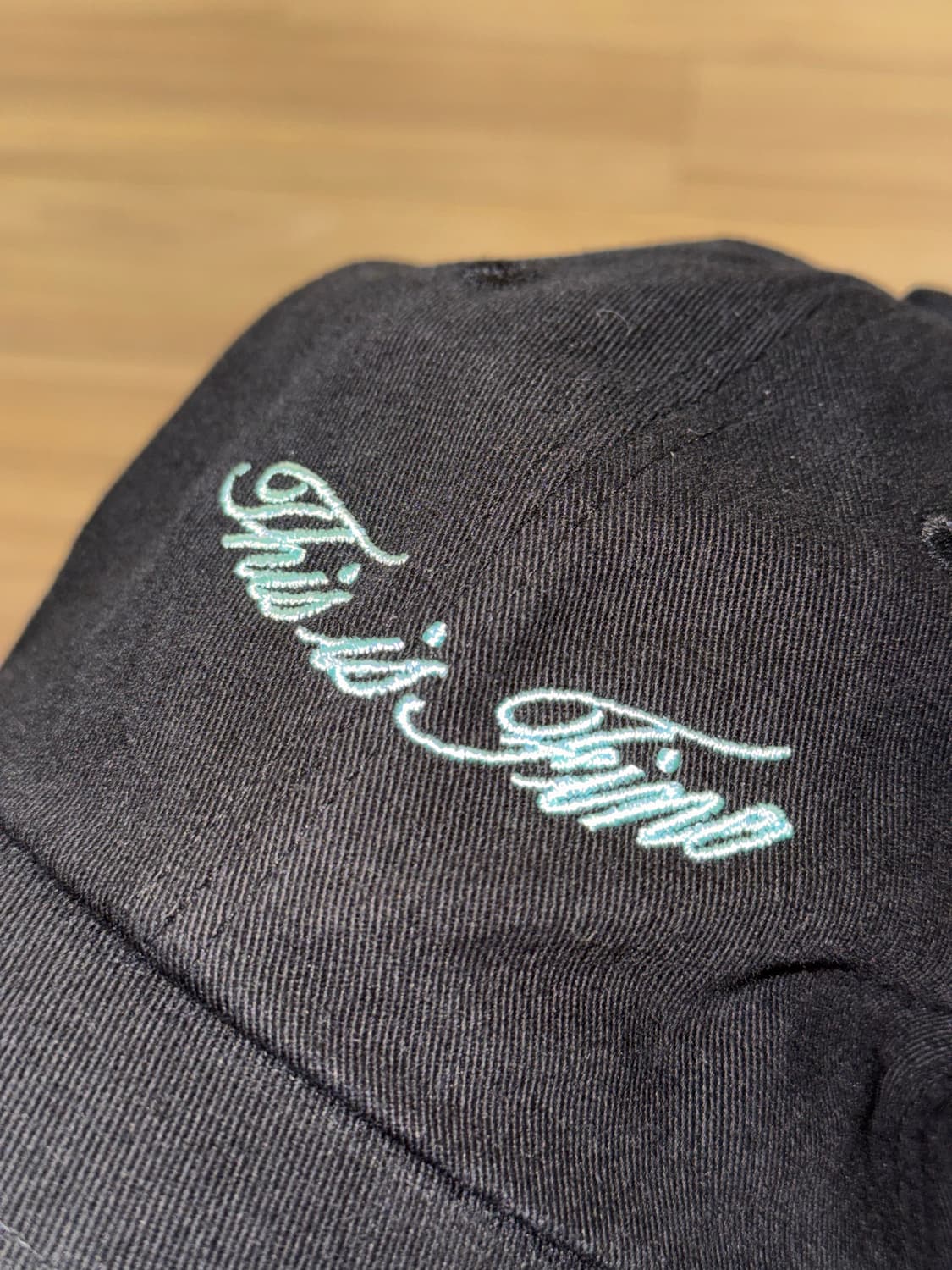 디스이즈파인 This is Fine 시그니처 볼캡 블랙 OS 상품이미지2