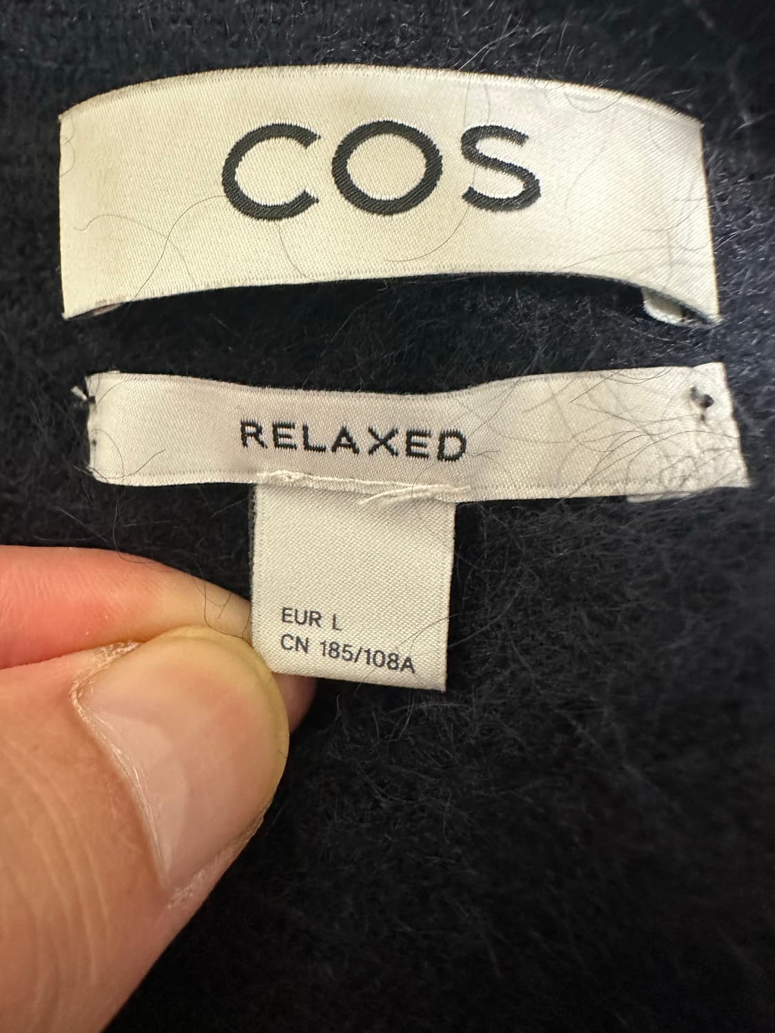 코스 울 가디건 네이비 L 상품이미지3