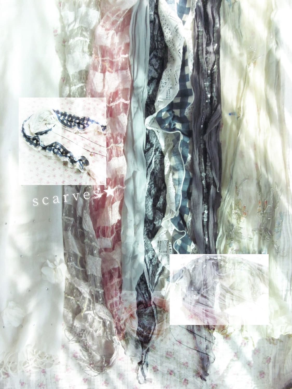 엑팜 빈티지 여름 스카프 상품이미지1