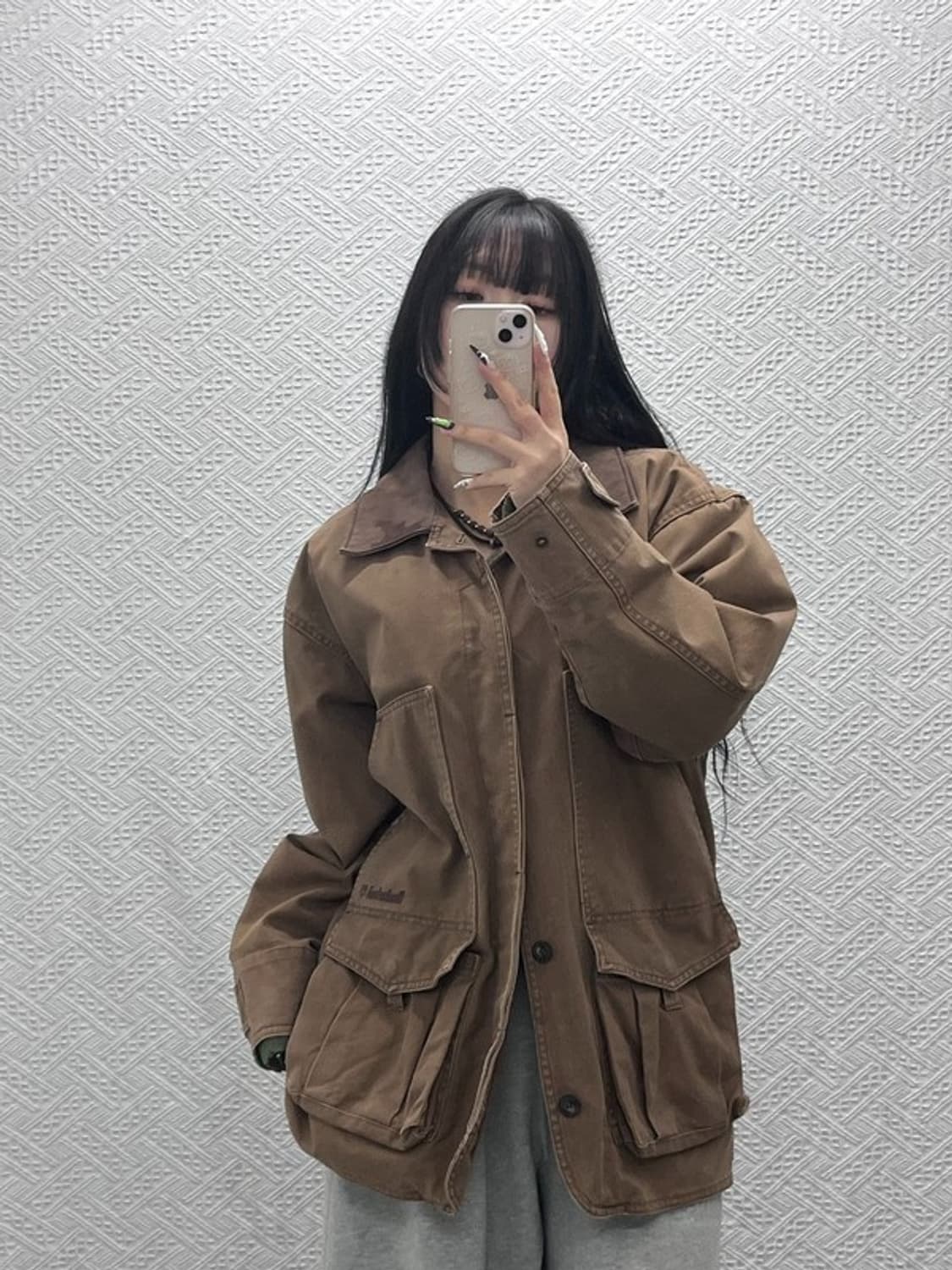 팀버랜드 빈티지 웨더기어 퀄팅 내피 카고 워크 자켓 S C08742 상품이미지1