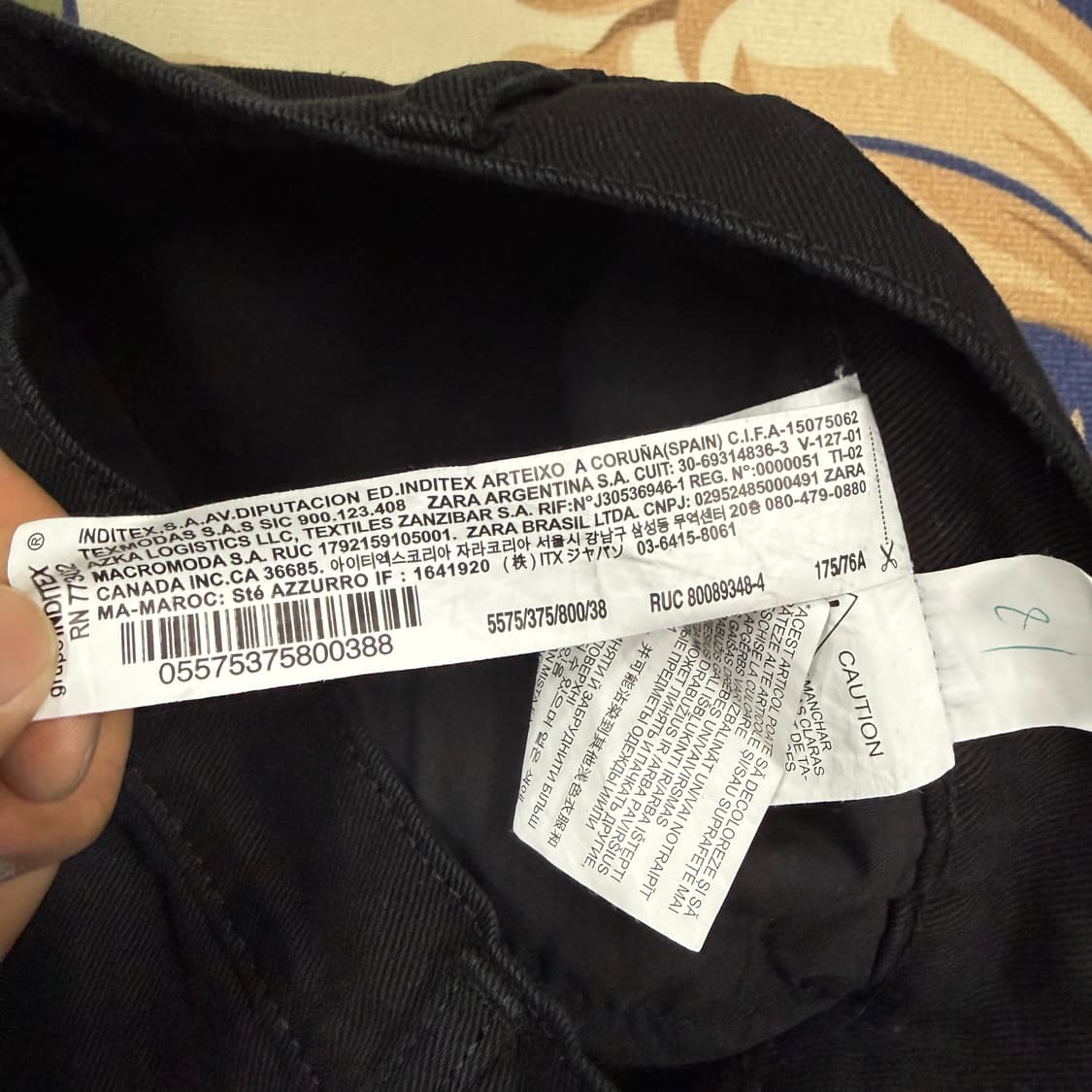 (30)자라 ZARA 멀티포켓 유틸리티 카고팬츠(블랙) 상품이미지3