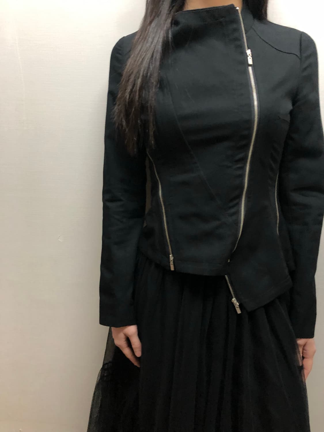 빈티지 블랙 펑크 디테일 자켓 상품이미지8