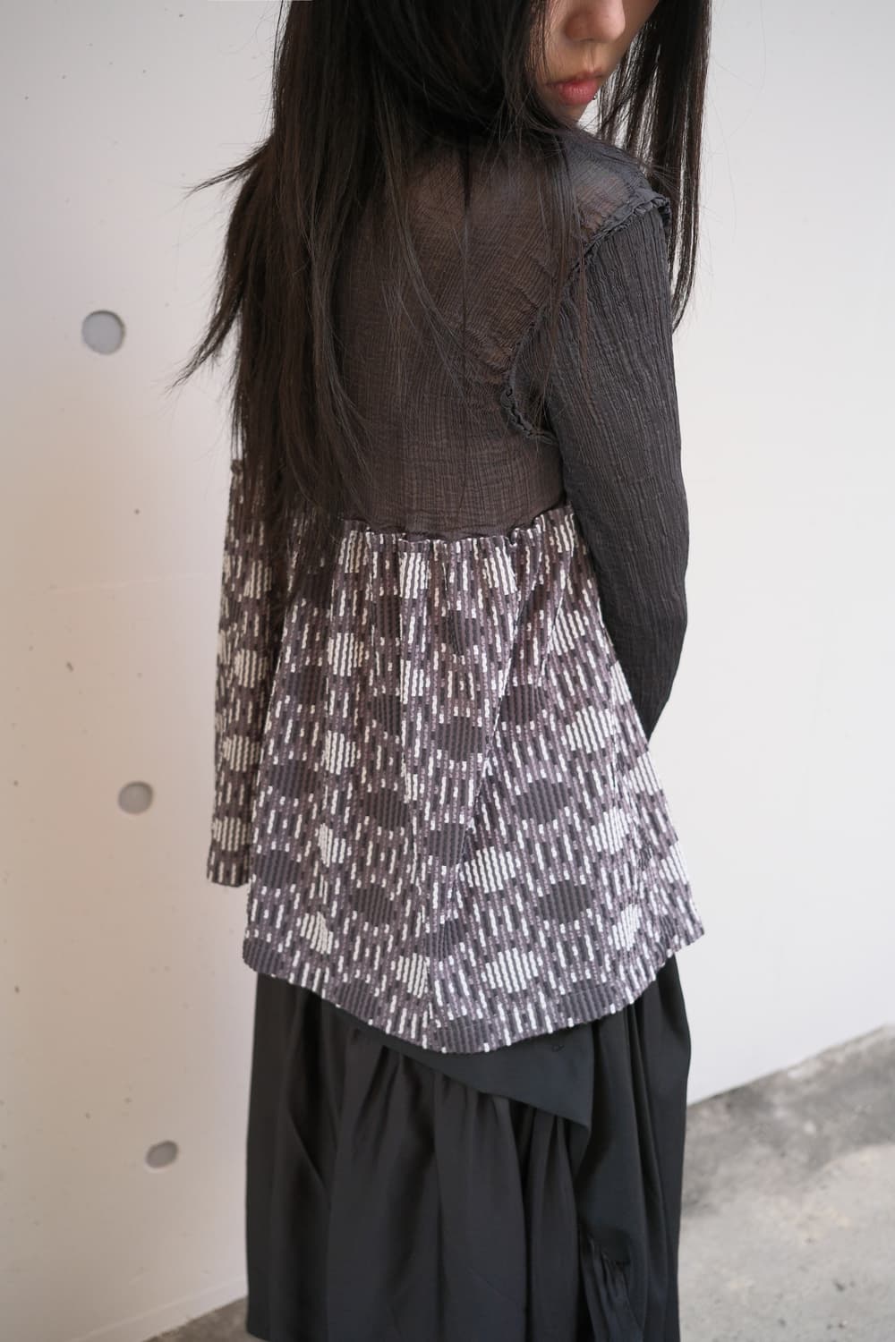 Dot flare top 상품이미지2