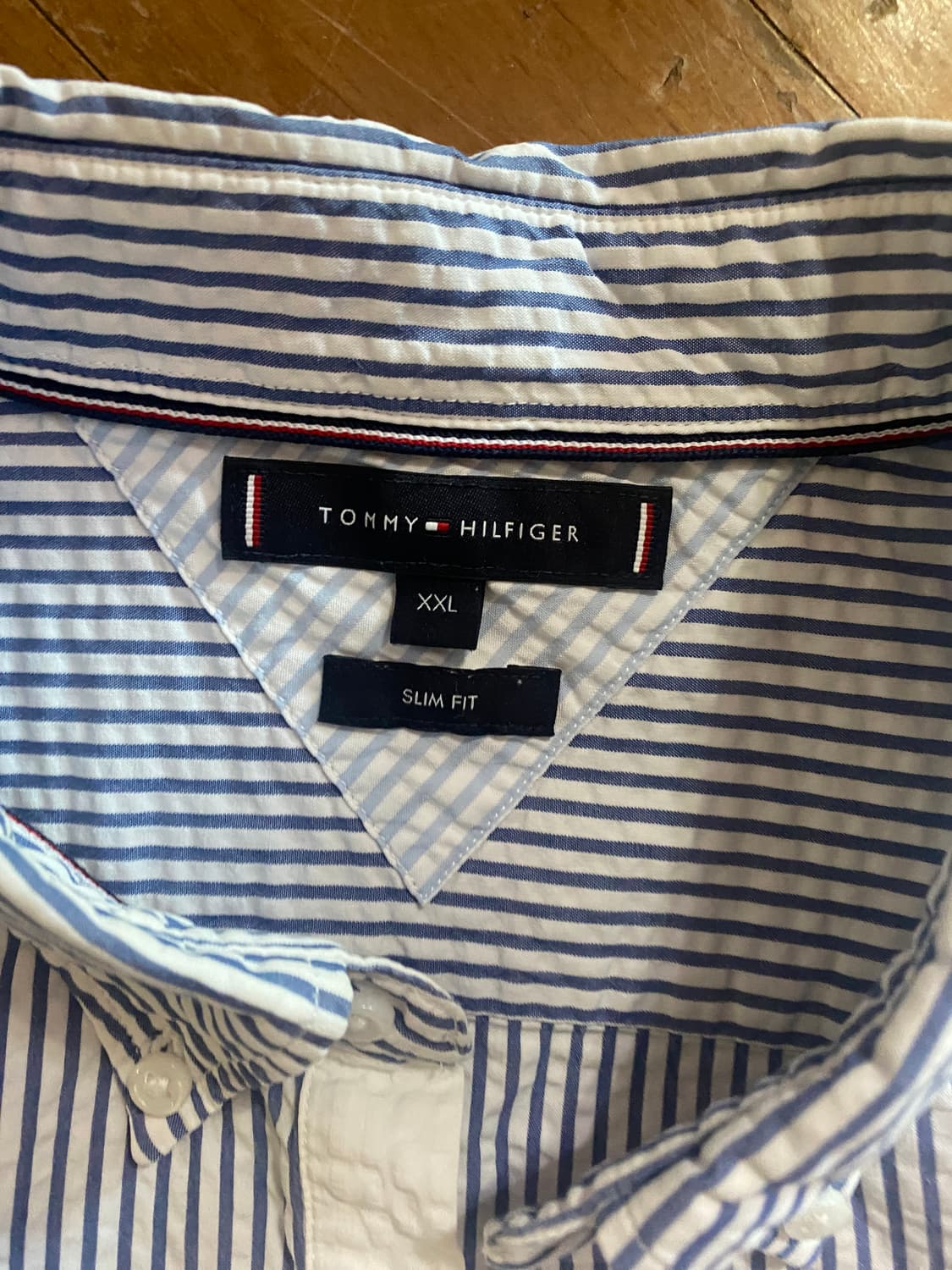 타미힐피거 시어서커 반팔 셔츠 XXL (105) 상품이미지2