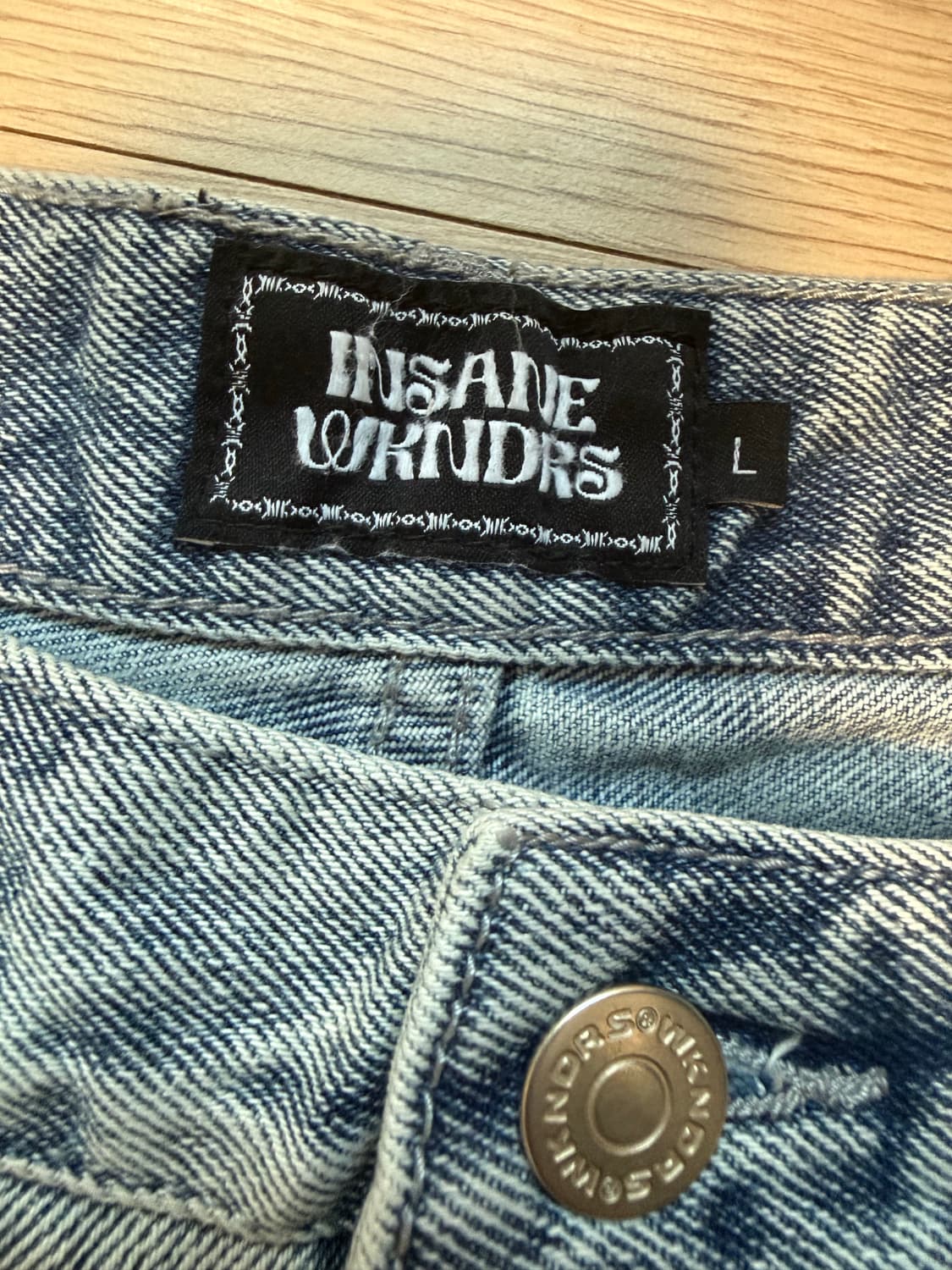 인세인개러지x위캔더스 콜라보 데님 카펜터 팬츠 판매합니다 상품이미지4