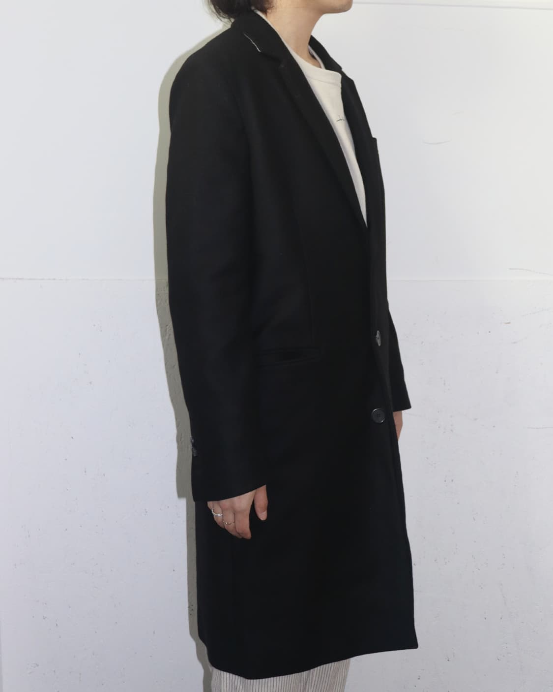 아미 15AW 싱글 브레스티드 Tuskania 울 코트 상품이미지2