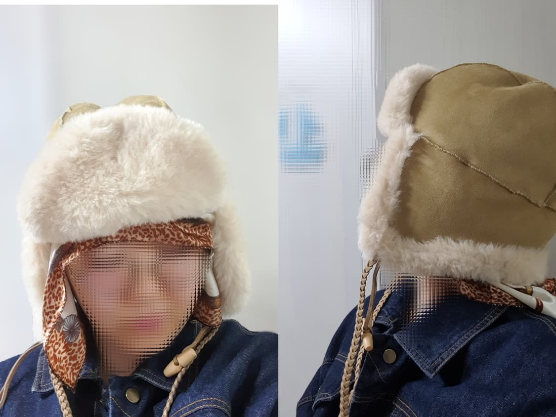 베이지 오픈와이와이 시어링 트래퍼햇 트루퍼햇  상품이미지9